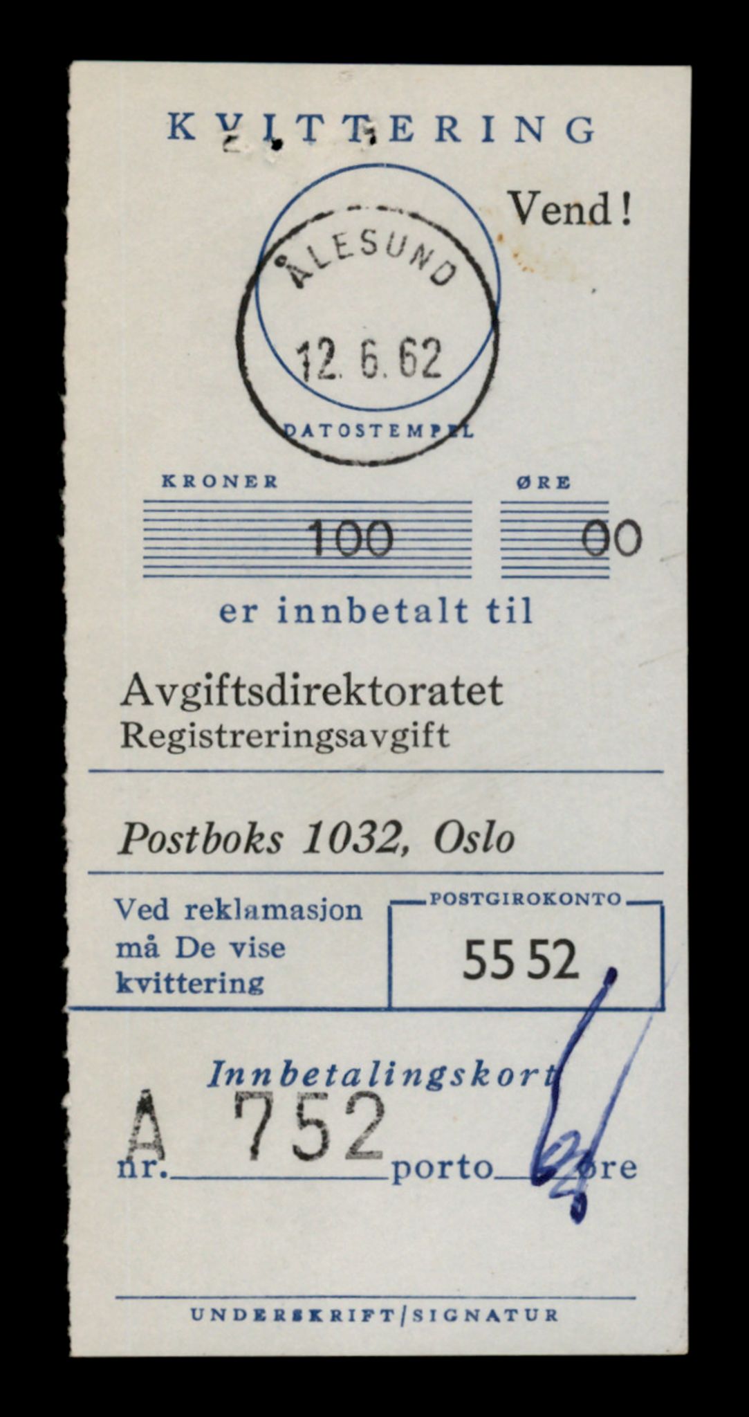 Møre og Romsdal vegkontor - Ålesund trafikkstasjon, SAT/A-4099/F/Fe/L0013: Registreringskort for kjøretøy T 1451 - T 1564, 1927-1998, p. 463