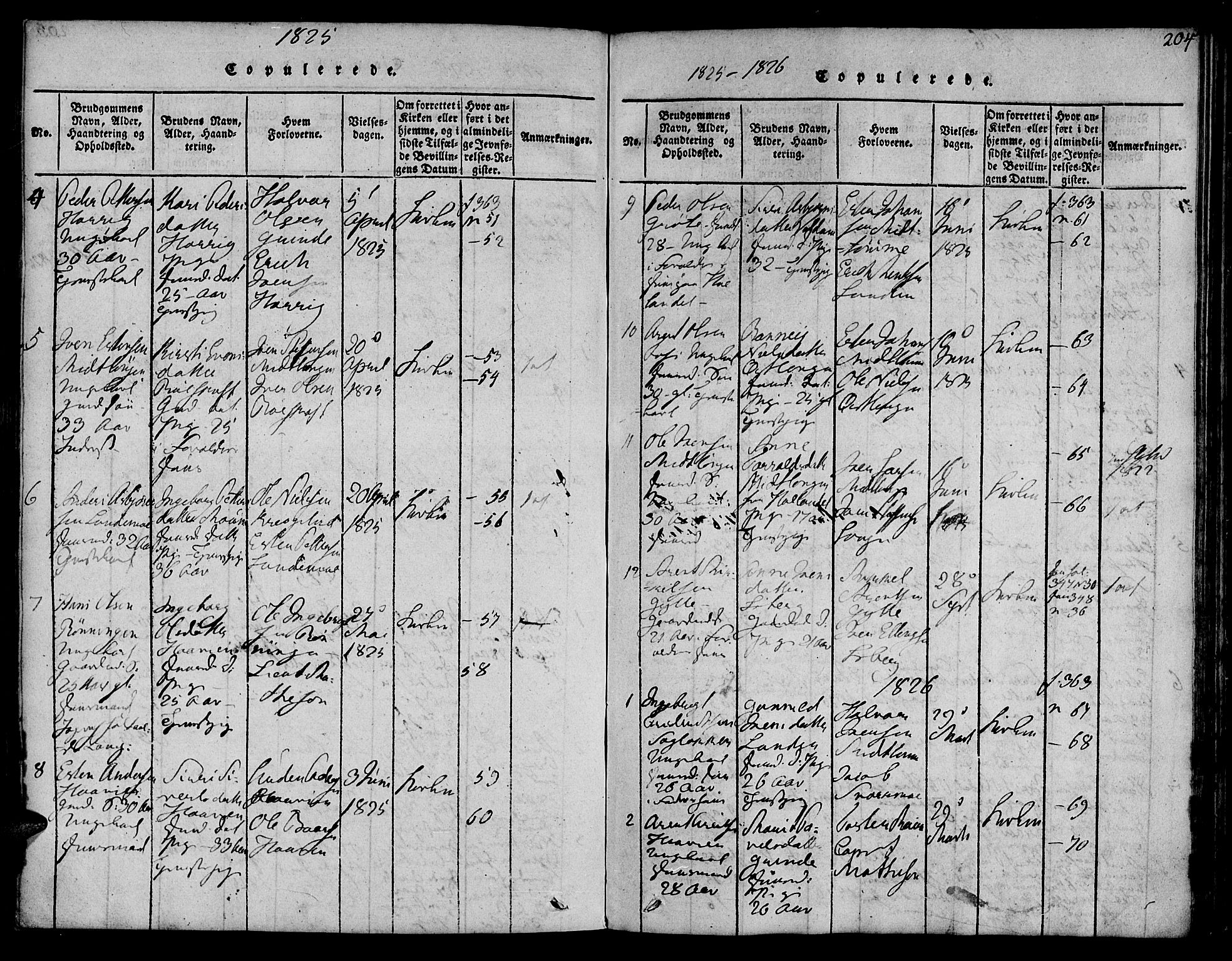 Ministerialprotokoller, klokkerbøker og fødselsregistre - Sør-Trøndelag, SAT/A-1456/692/L1102: Parish register (official) no. 692A02, 1816-1842, p. 204