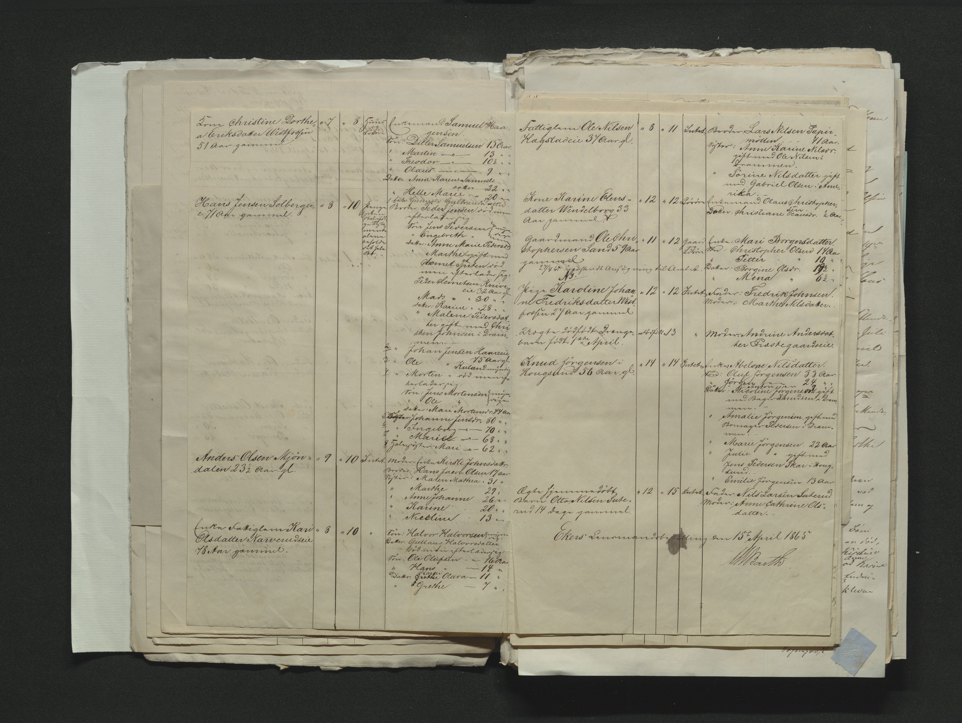 Eiker, Modum og Sigdal sorenskriveri, AV/SAKO-A-123/H/Ha/Hab/L0011: Dødsfallsmeldinger, 1862-1865, p. 535