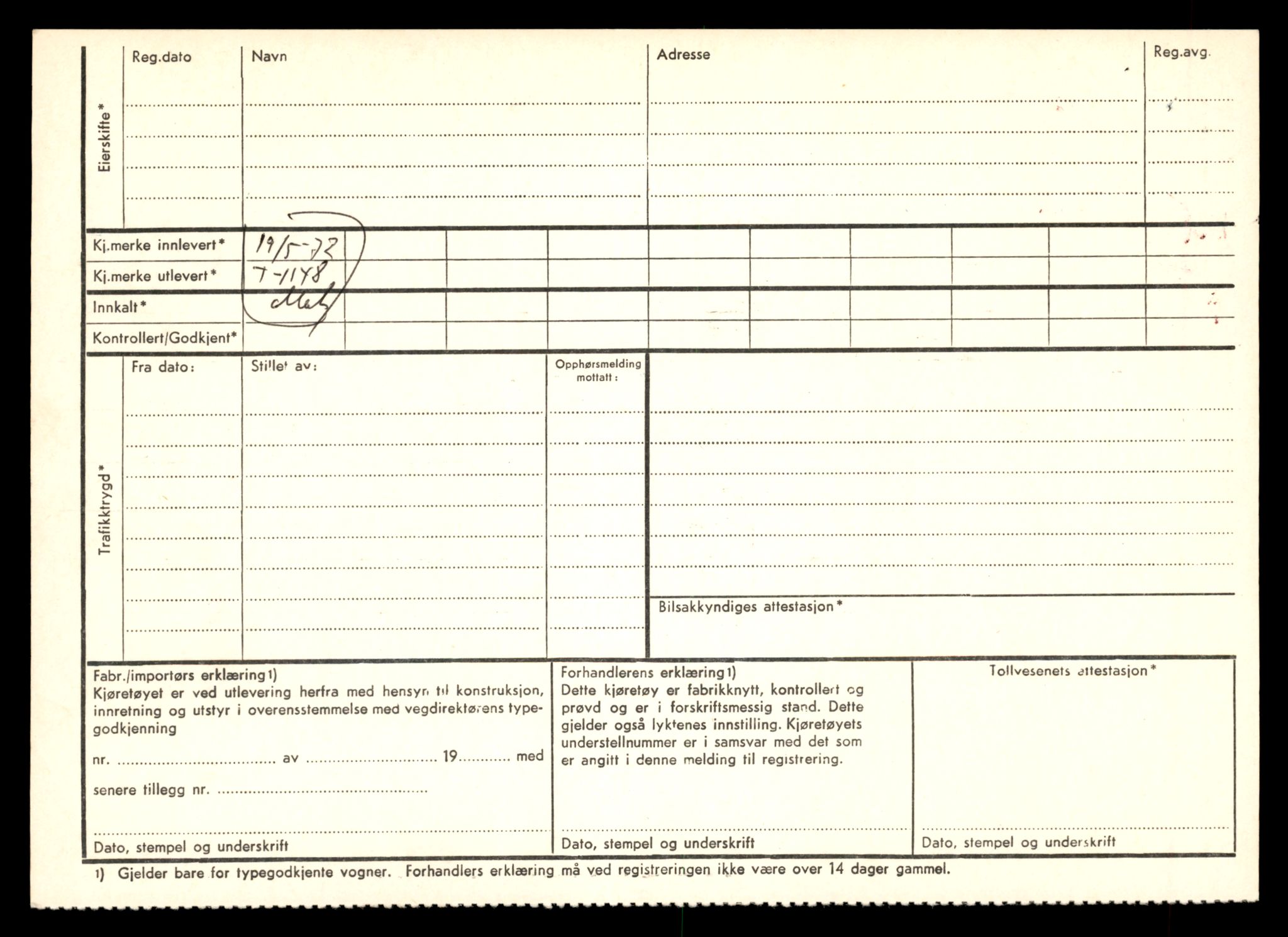 Møre og Romsdal vegkontor - Ålesund trafikkstasjon, AV/SAT-A-4099/F/Fe/L0010: Registreringskort for kjøretøy T 1050 - T 1169, 1927-1998, p. 2790