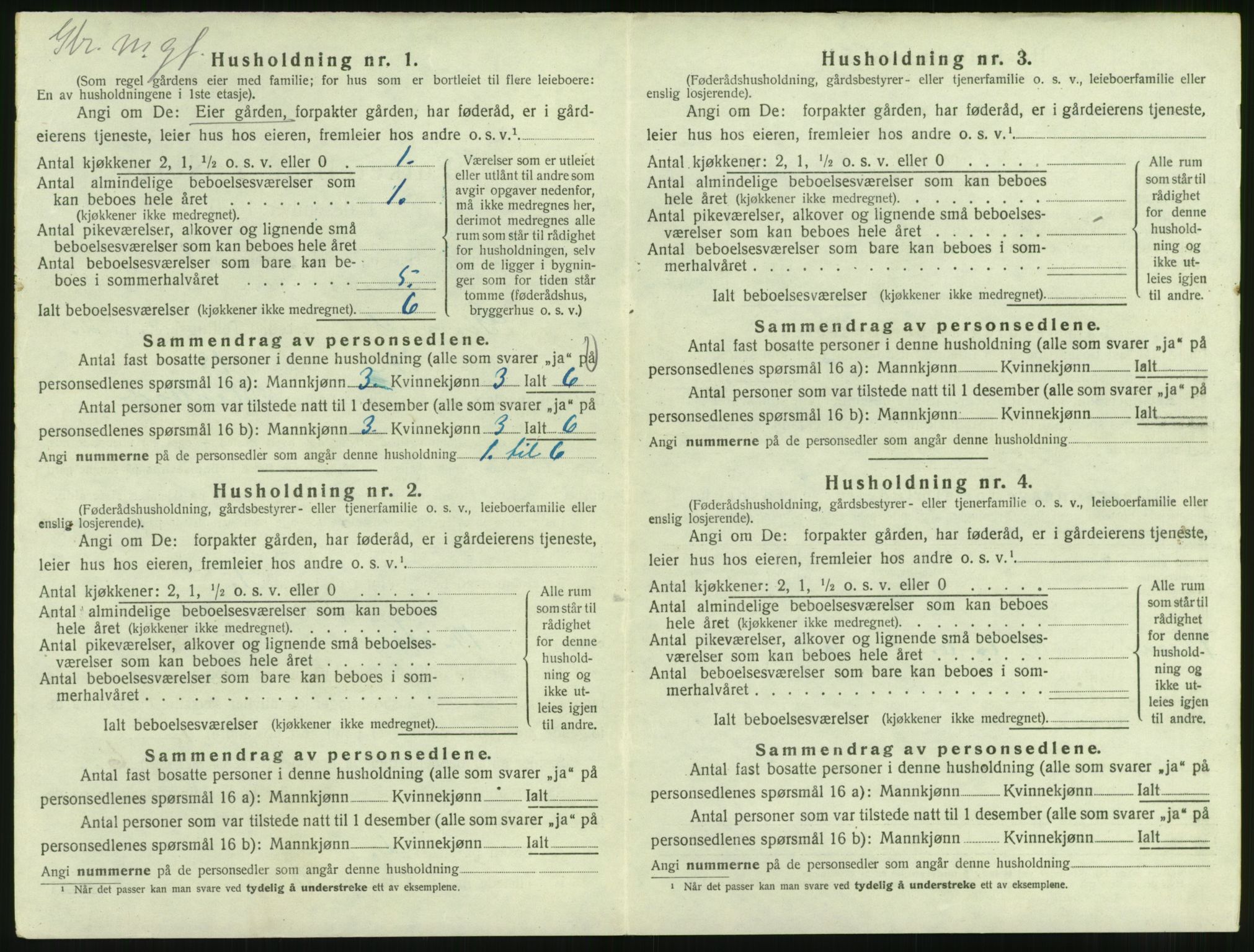 SAT, 1920 census for Gjemnes, 1920, p. 102