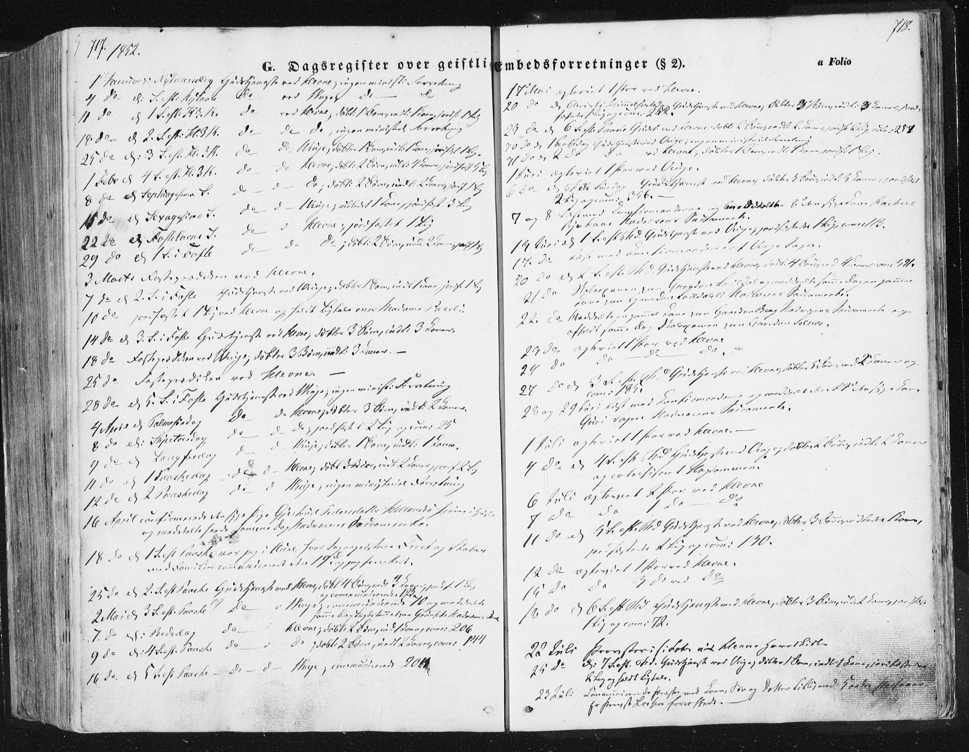 Ministerialprotokoller, klokkerbøker og fødselsregistre - Sør-Trøndelag, SAT/A-1456/630/L0494: Parish register (official) no. 630A07, 1852-1868, p. 717-718