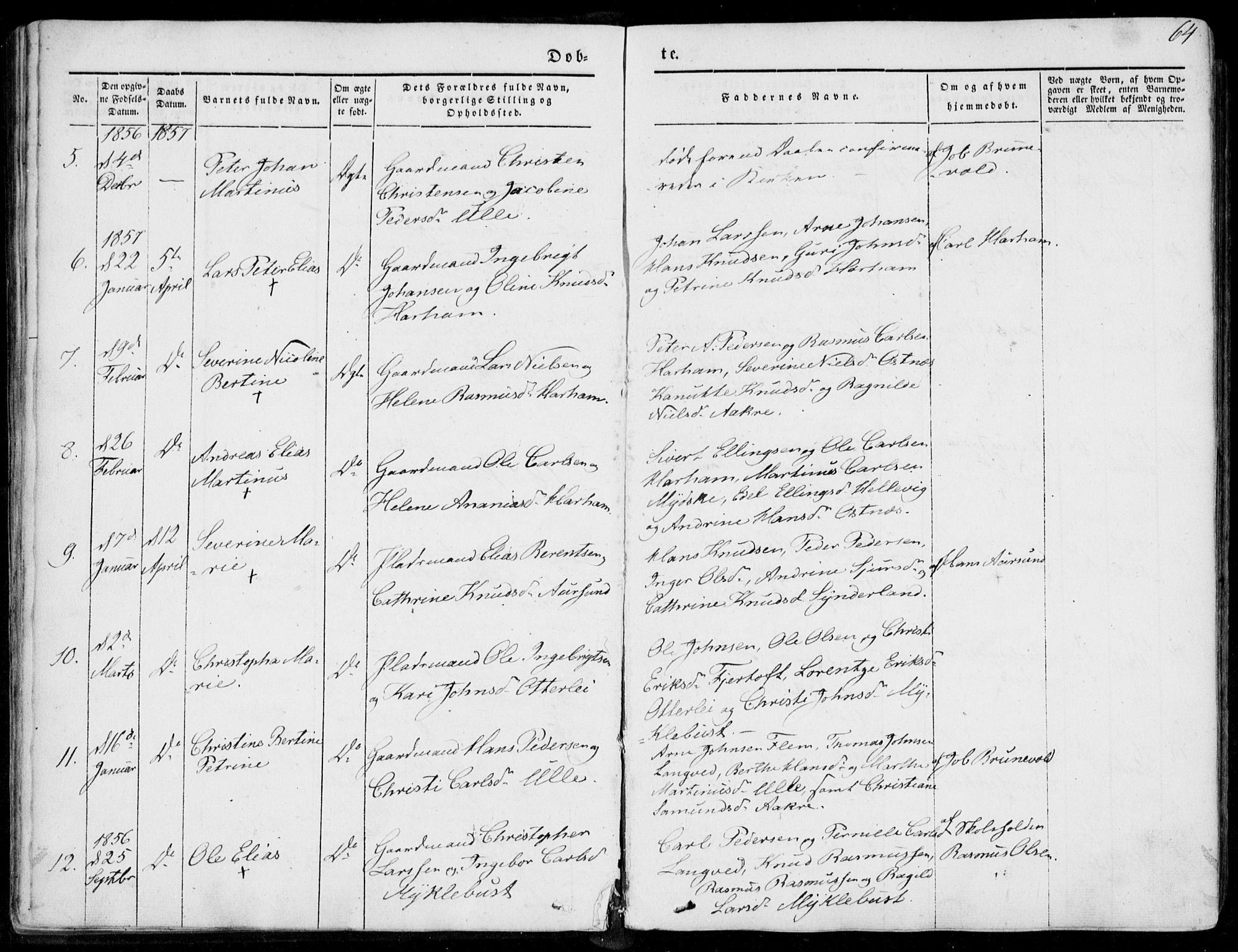 Ministerialprotokoller, klokkerbøker og fødselsregistre - Møre og Romsdal, SAT/A-1454/536/L0497: Parish register (official) no. 536A06, 1845-1865, p. 64