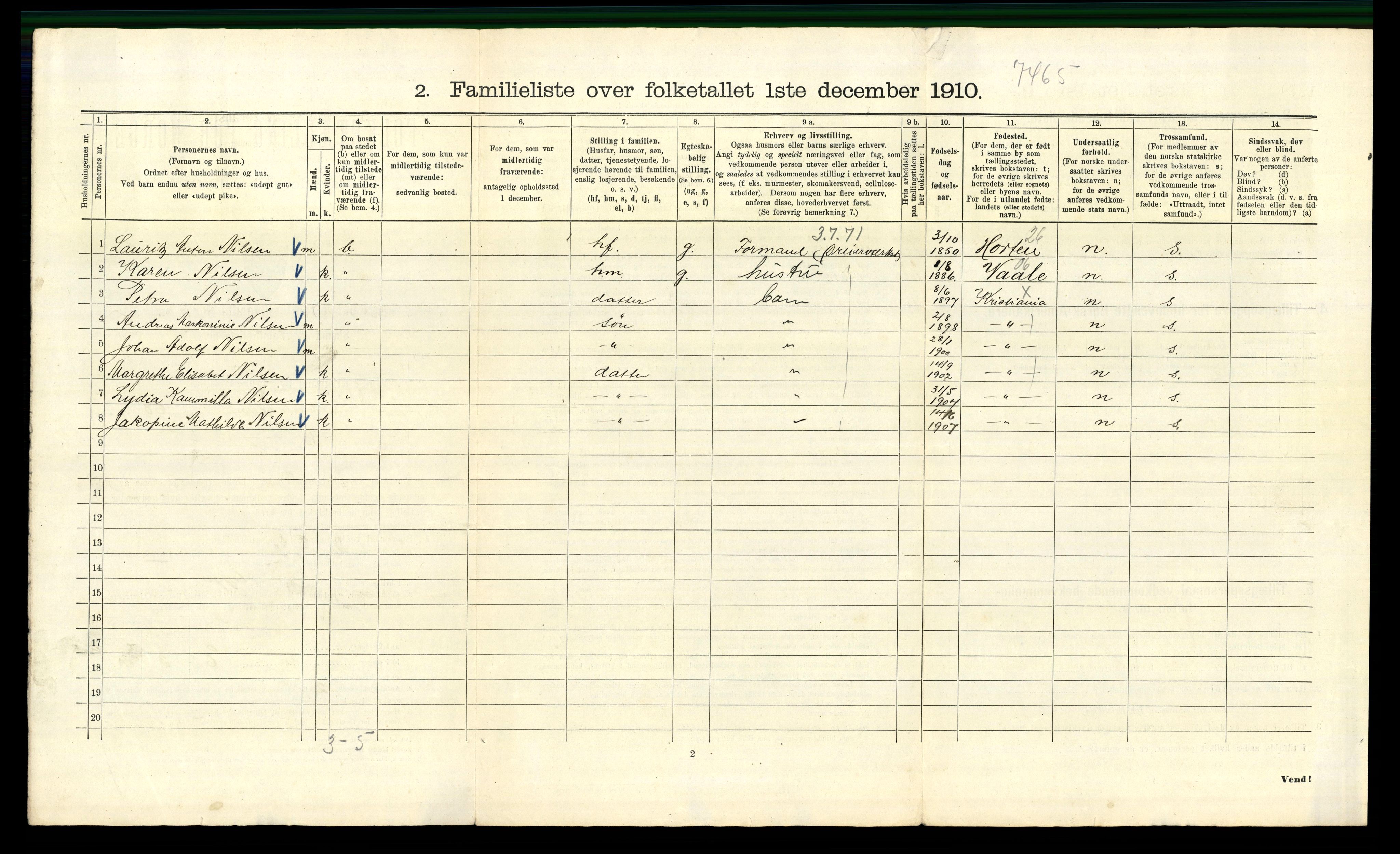 RA, 1910 census for Kristiania, 1910, p. 20794