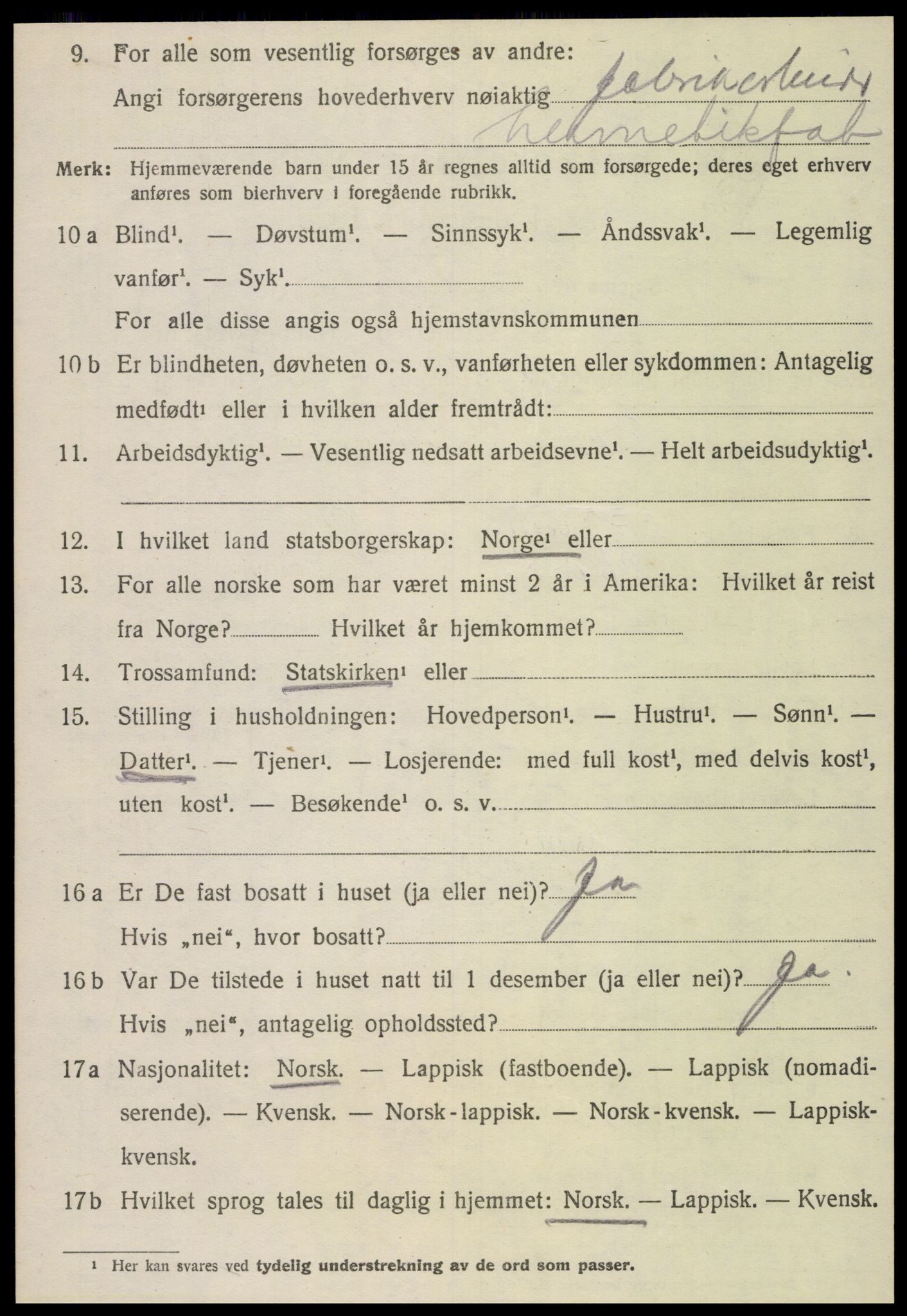 SAT, 1920 census for Nærøy, 1920, p. 4738