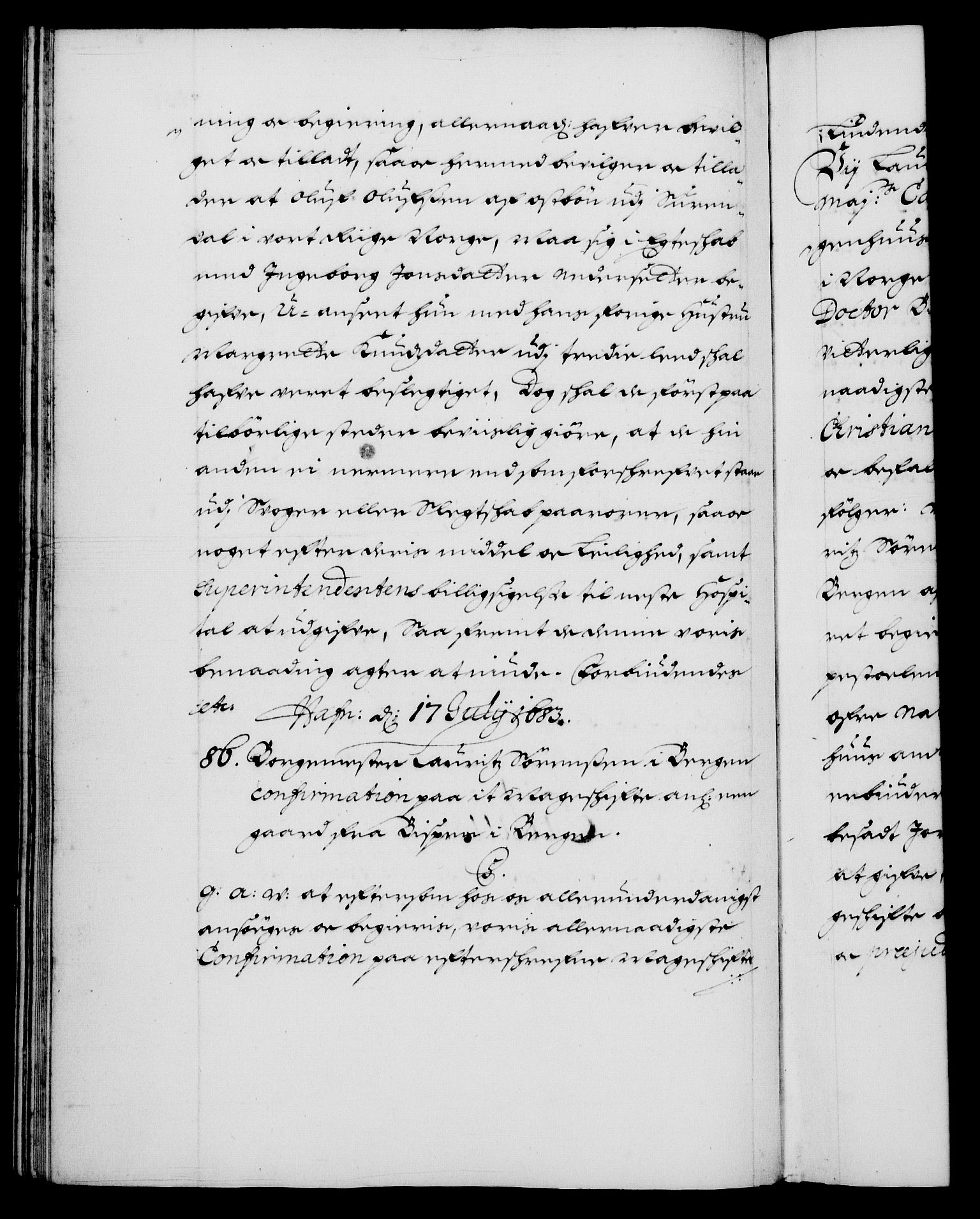 Danske Kanselli 1572-1799, RA/EA-3023/F/Fc/Fca/Fcaa/L0013: Norske registre (mikrofilm), 1681-1684, p. 350b