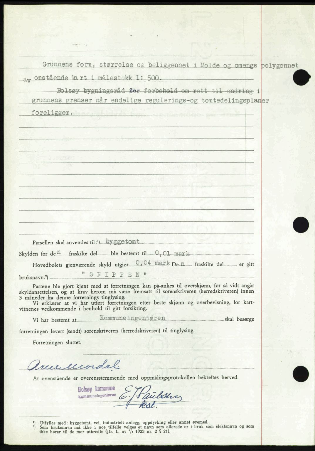 Romsdal sorenskriveri, AV/SAT-A-4149/1/2/2C: Mortgage book no. A27, 1948-1948, Diary no: : 3045/1948