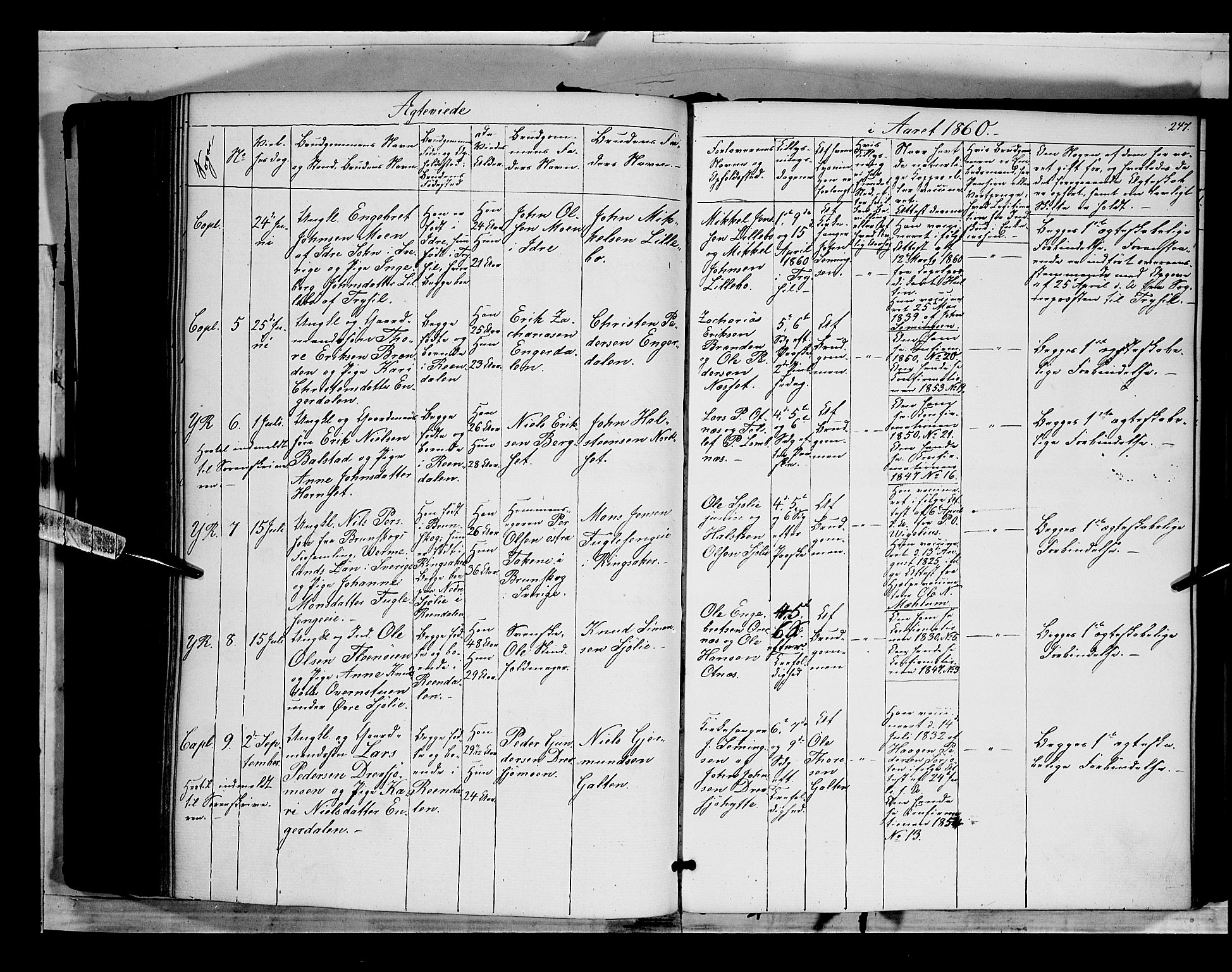 Rendalen prestekontor, AV/SAH-PREST-054/H/Ha/Haa/L0005: Parish register (official) no. 5, 1853-1866, p. 247