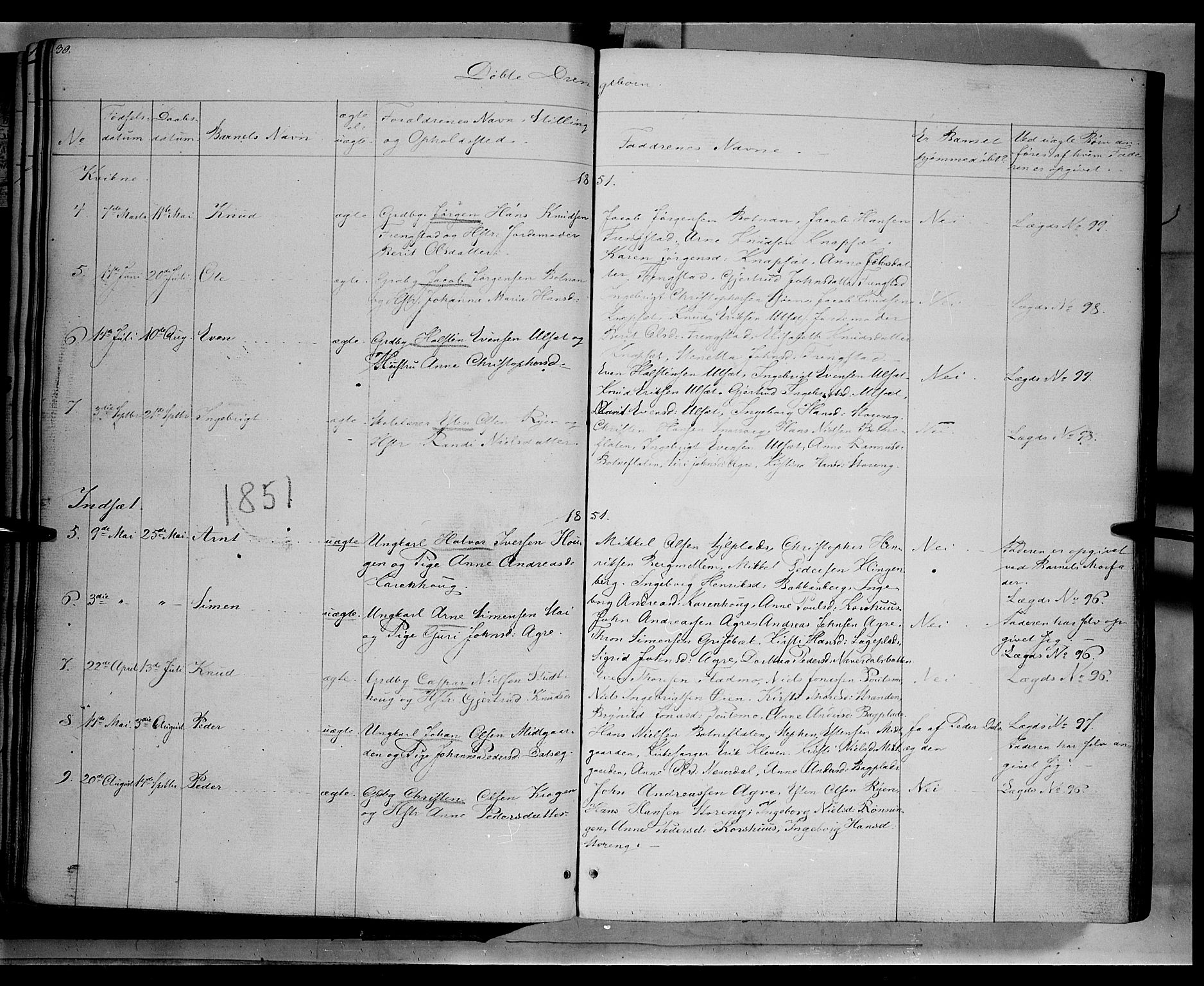 Kvikne prestekontor, AV/SAH-PREST-064/H/Ha/Haa/L0005: Parish register (official) no. 5, 1841-1862, p. 30