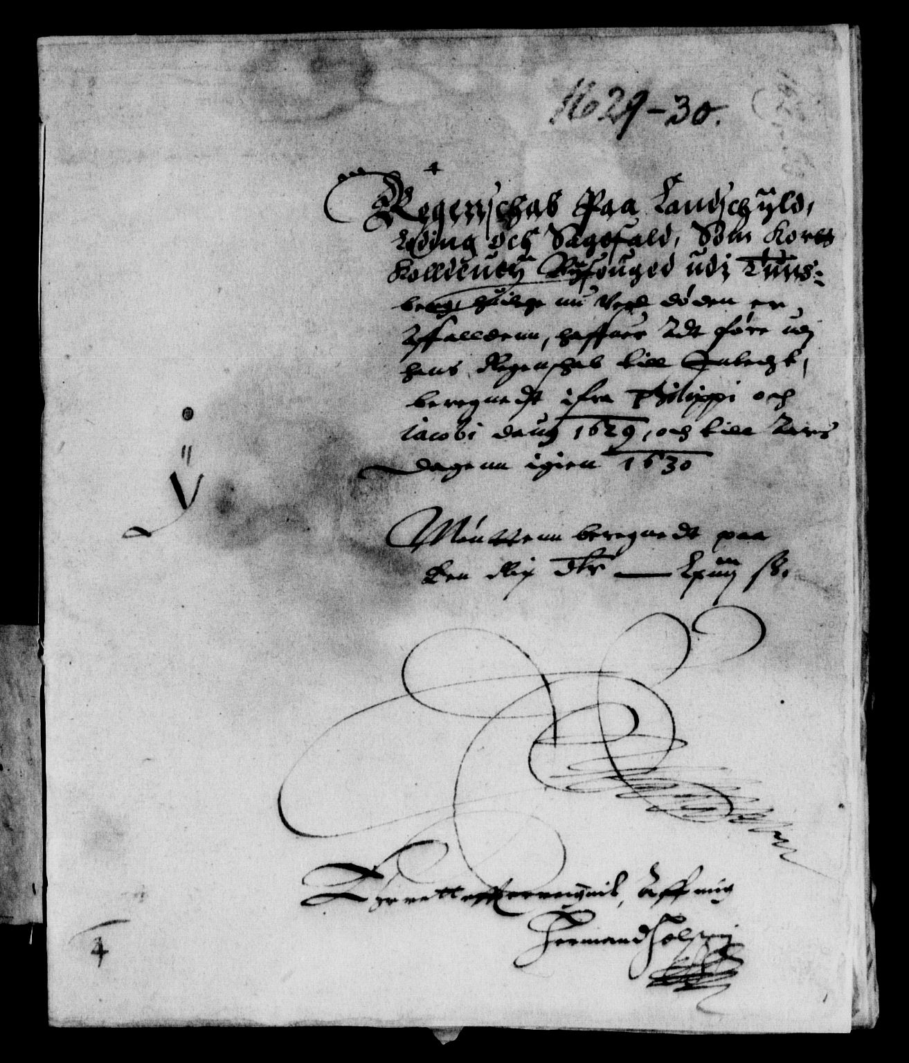 Rentekammeret inntil 1814, Reviderte regnskaper, Lensregnskaper, AV/RA-EA-5023/R/Rb/Rbo/L0010: Tønsberg len, 1628-1630