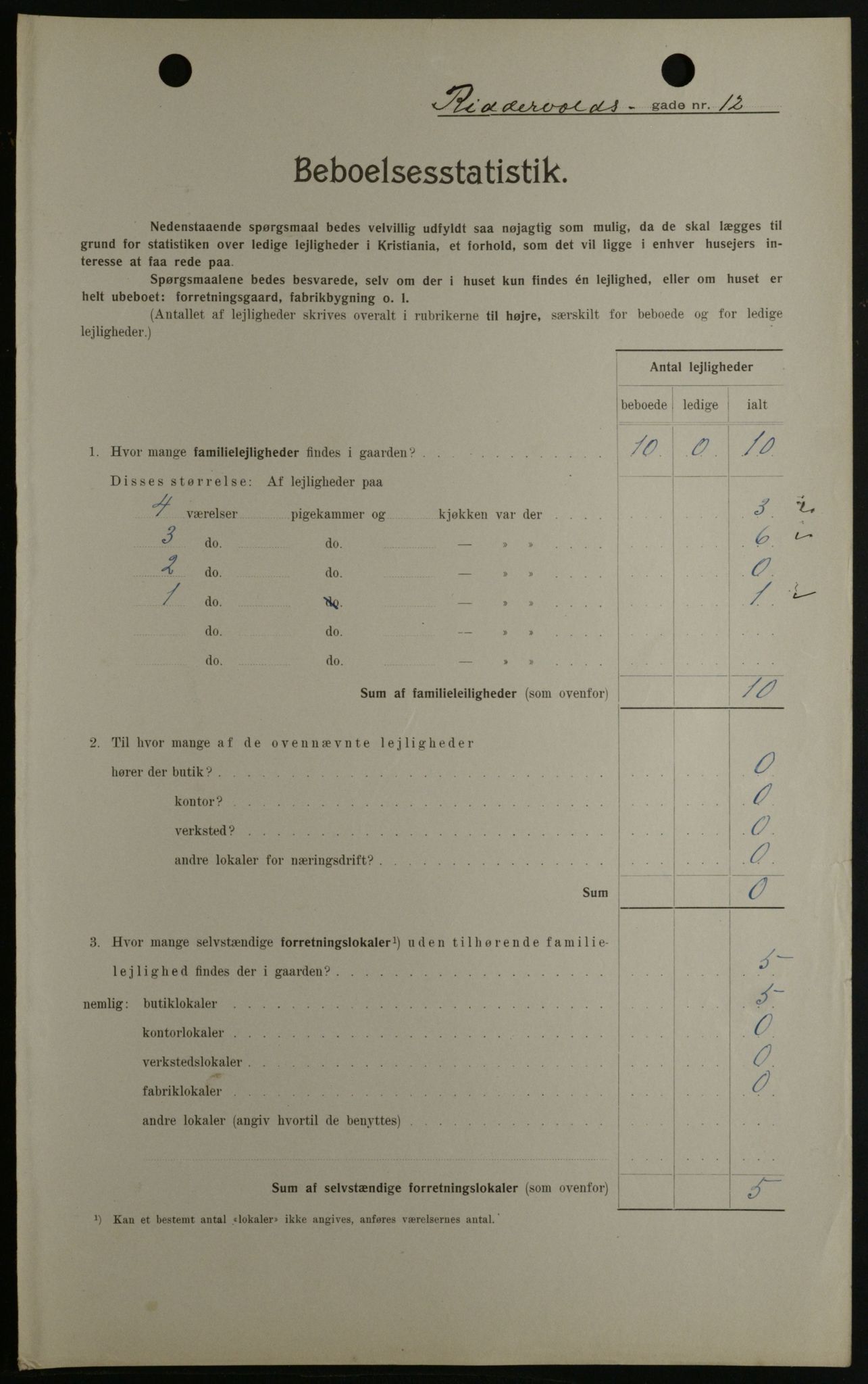 OBA, Municipal Census 1908 for Kristiania, 1908, p. 74736