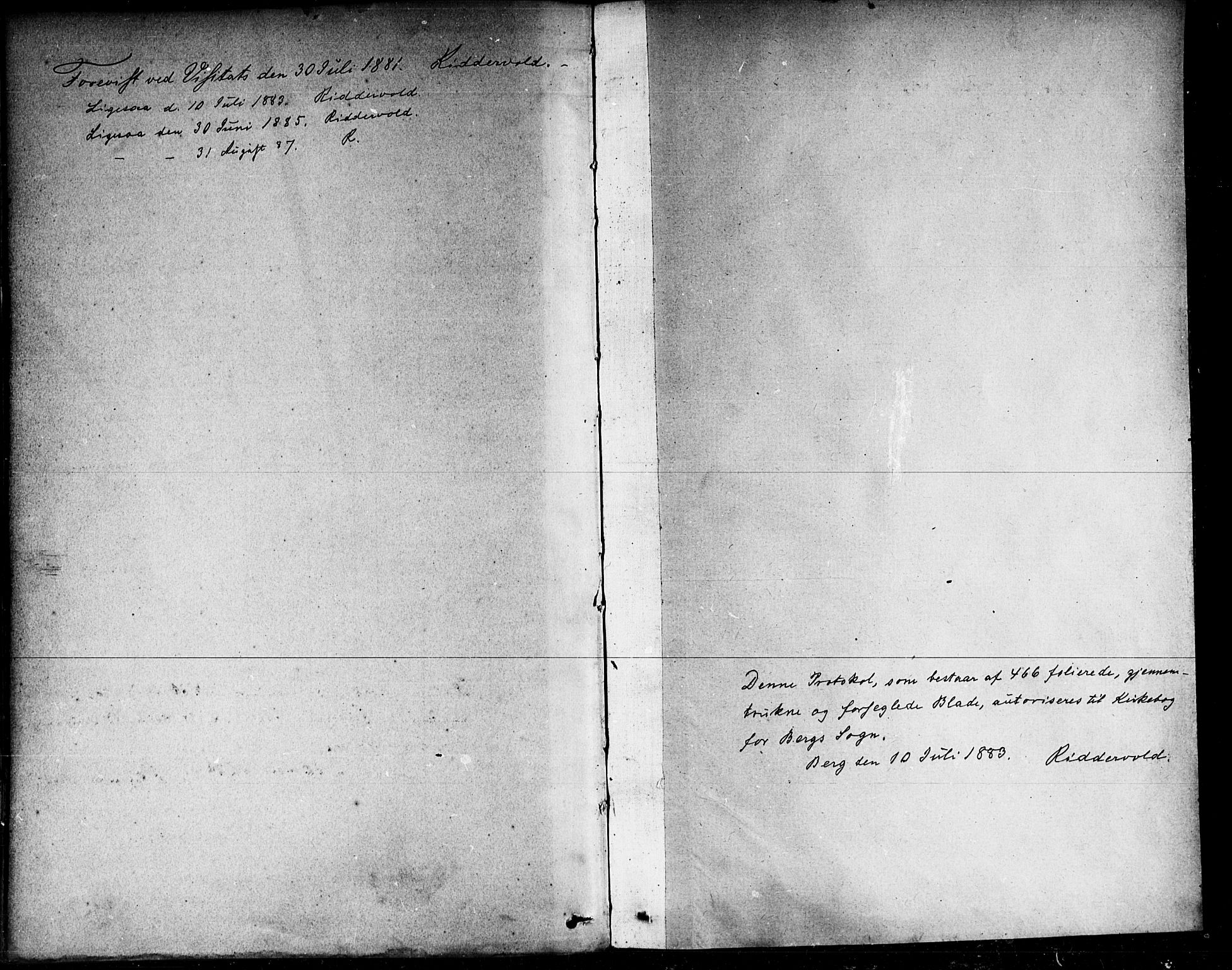 Berg prestekontor Kirkebøker, AV/SAO-A-10902/F/Fa/L0006: Parish register (official) no. I 6, 1878-1887