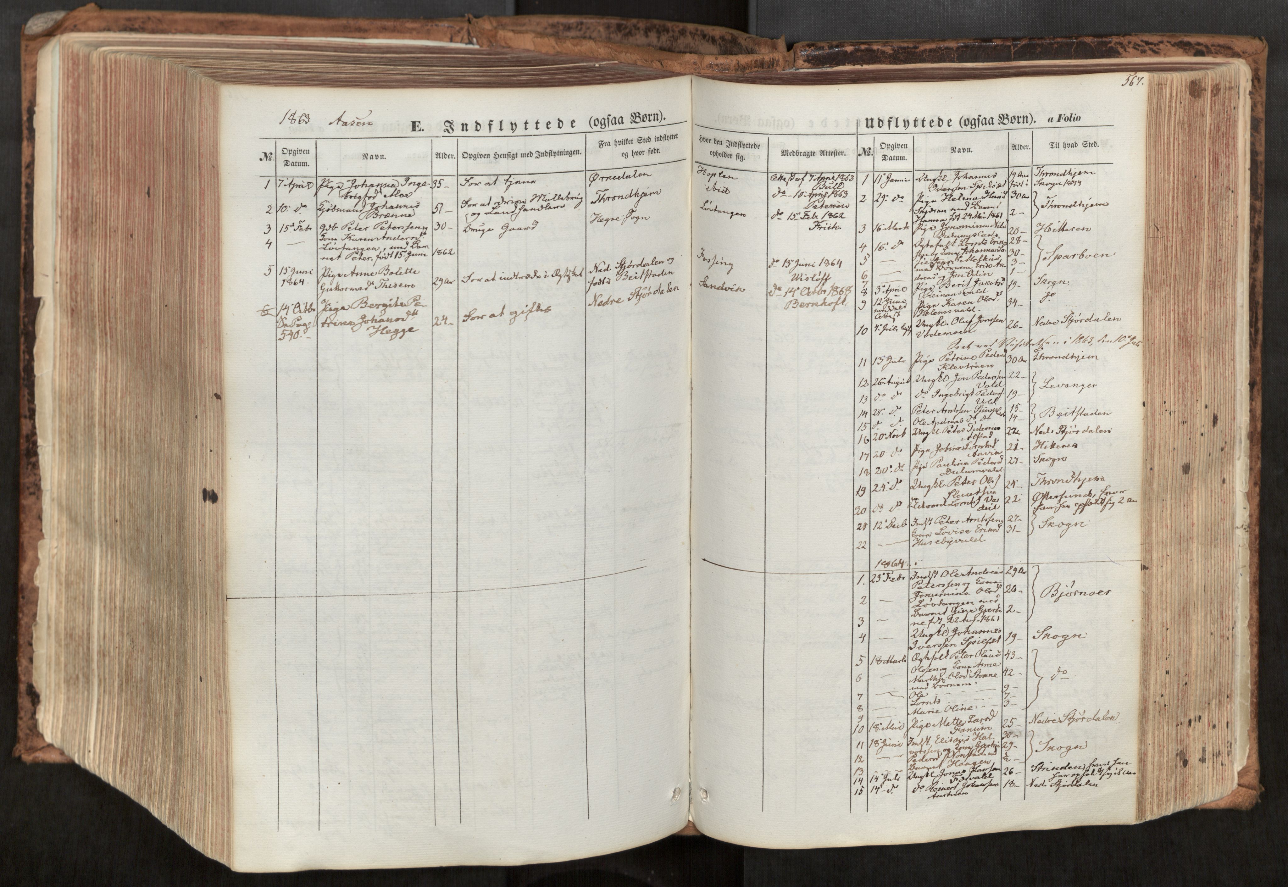 Ministerialprotokoller, klokkerbøker og fødselsregistre - Nord-Trøndelag, SAT/A-1458/713/L0116: Parish register (official) no. 713A07, 1850-1877, p. 567
