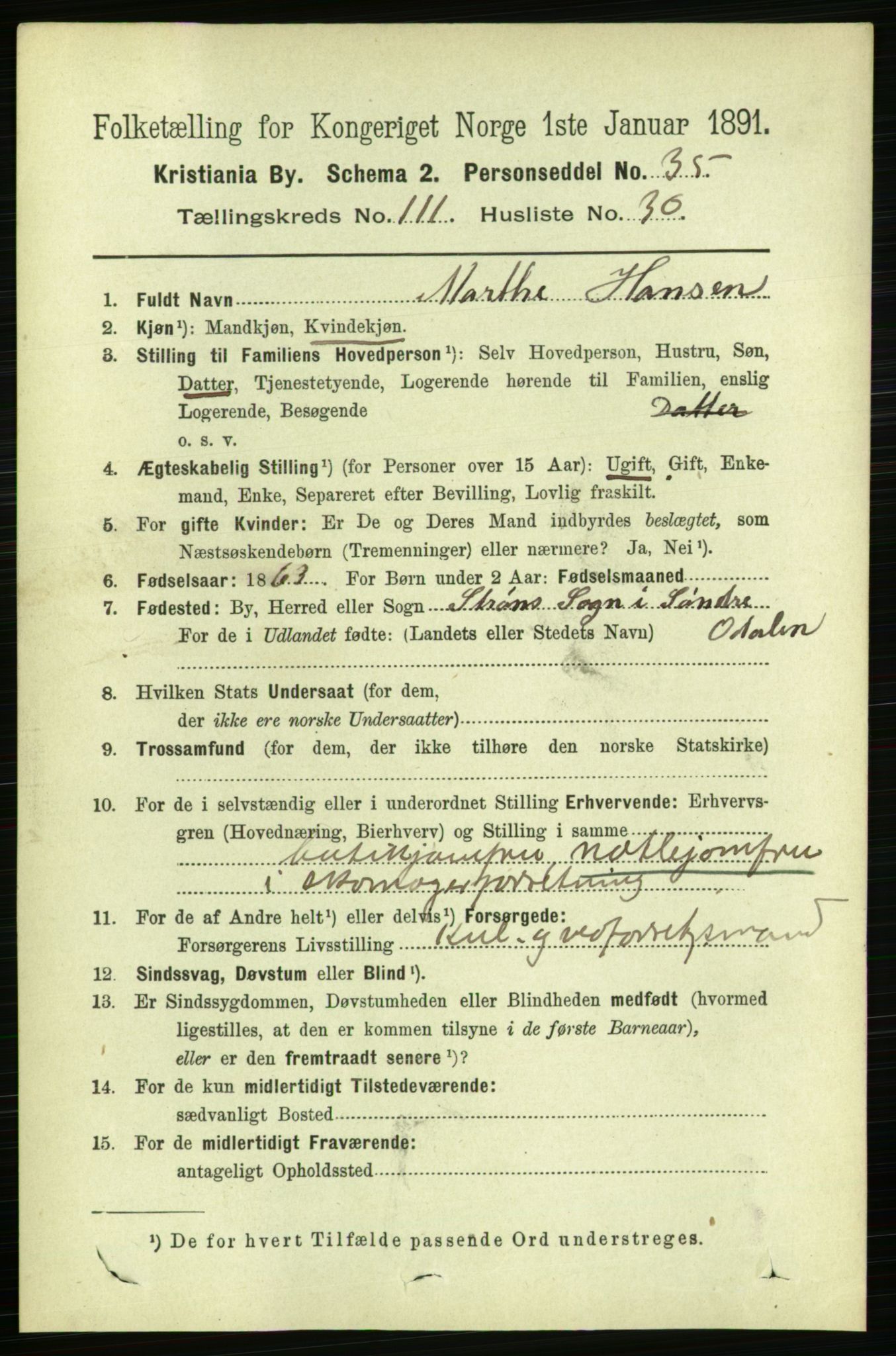 RA, 1891 census for 0301 Kristiania, 1891, p. 58680