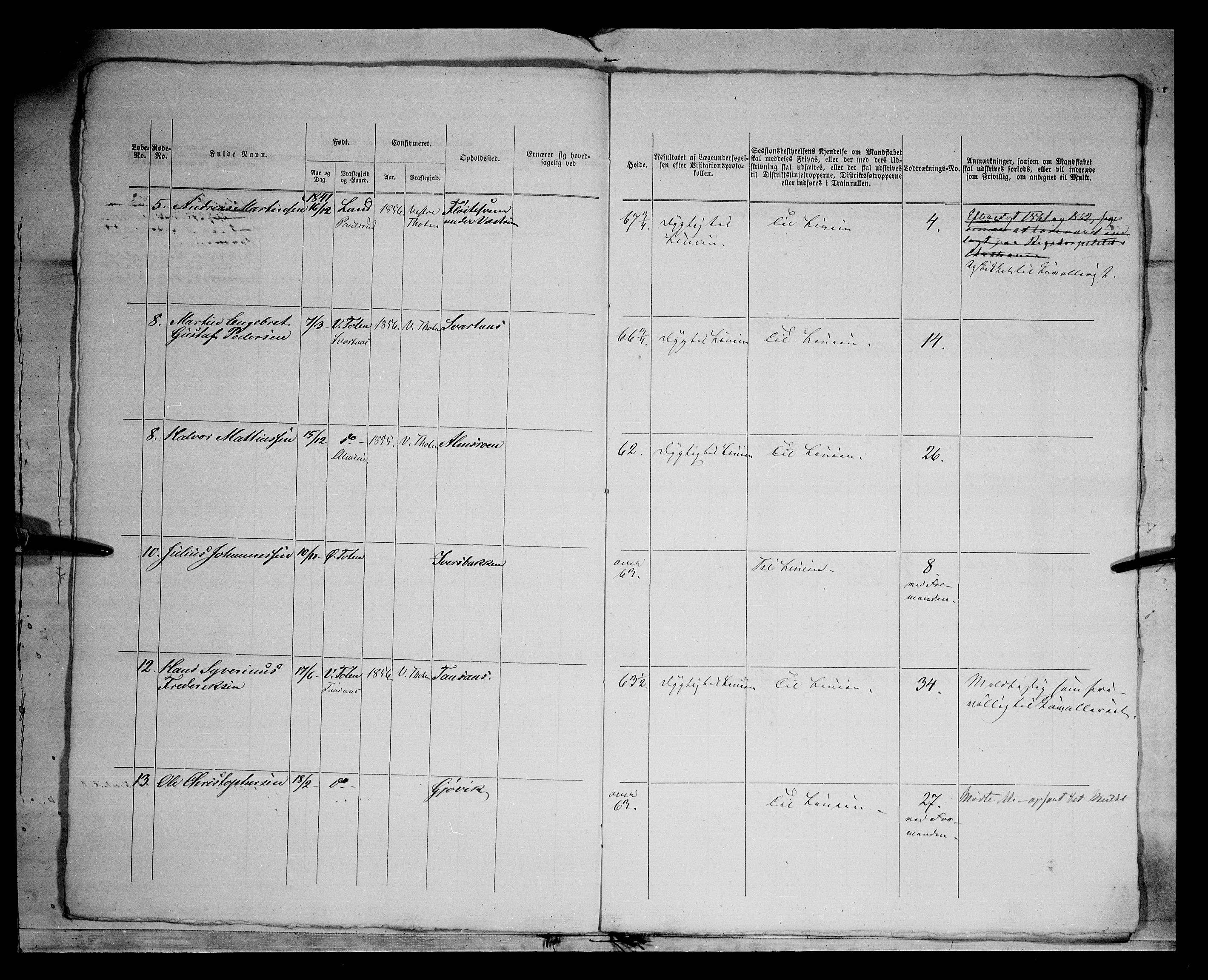 Fylkesmannen i Oppland, AV/SAH-FYO-002/1/K/Kg/L1167: Søndre og Nordre Land, Vestre Toten, 1860-1879, p. 7723