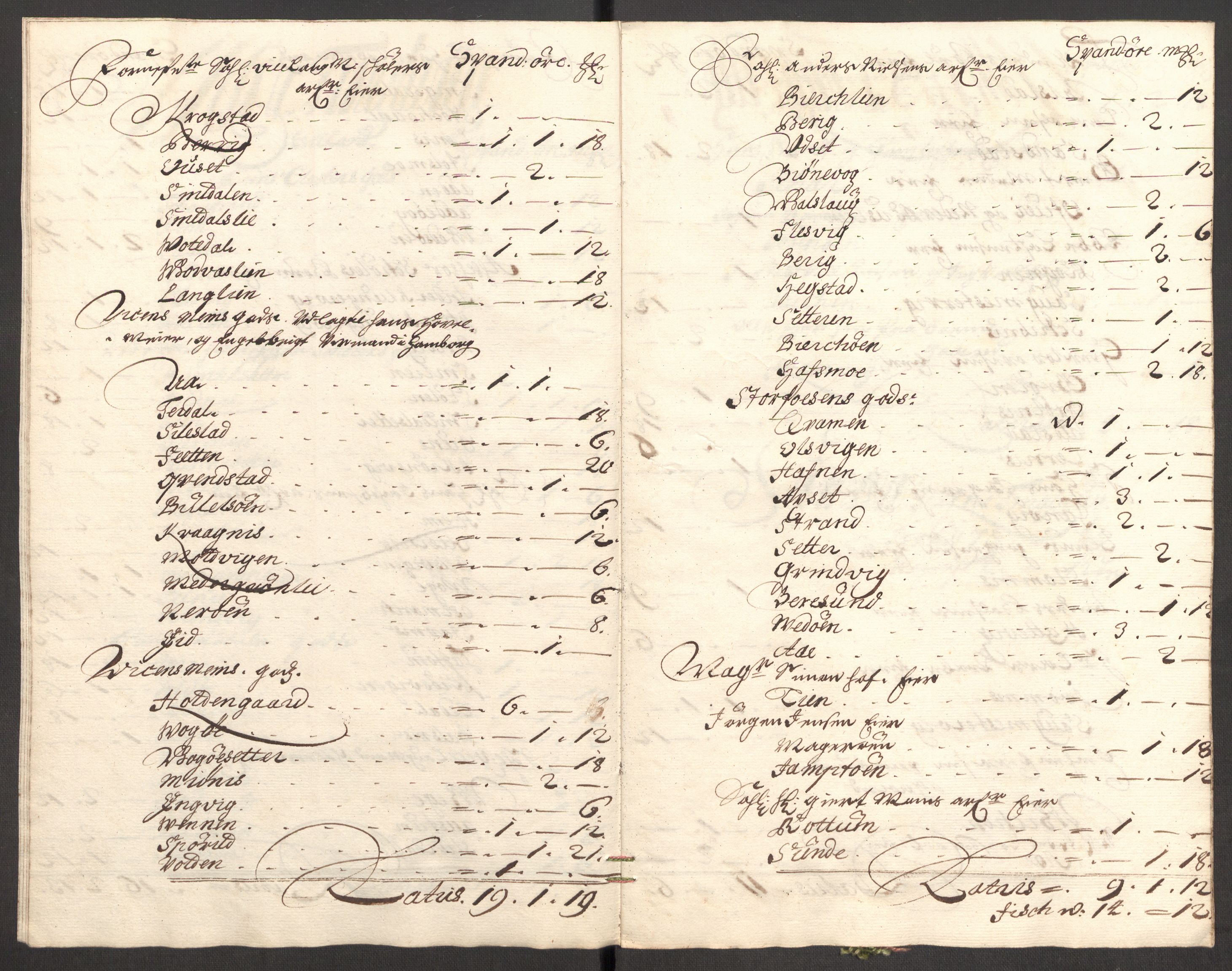 Rentekammeret inntil 1814, Reviderte regnskaper, Fogderegnskap, AV/RA-EA-4092/R57/L3852: Fogderegnskap Fosen, 1697, p. 128