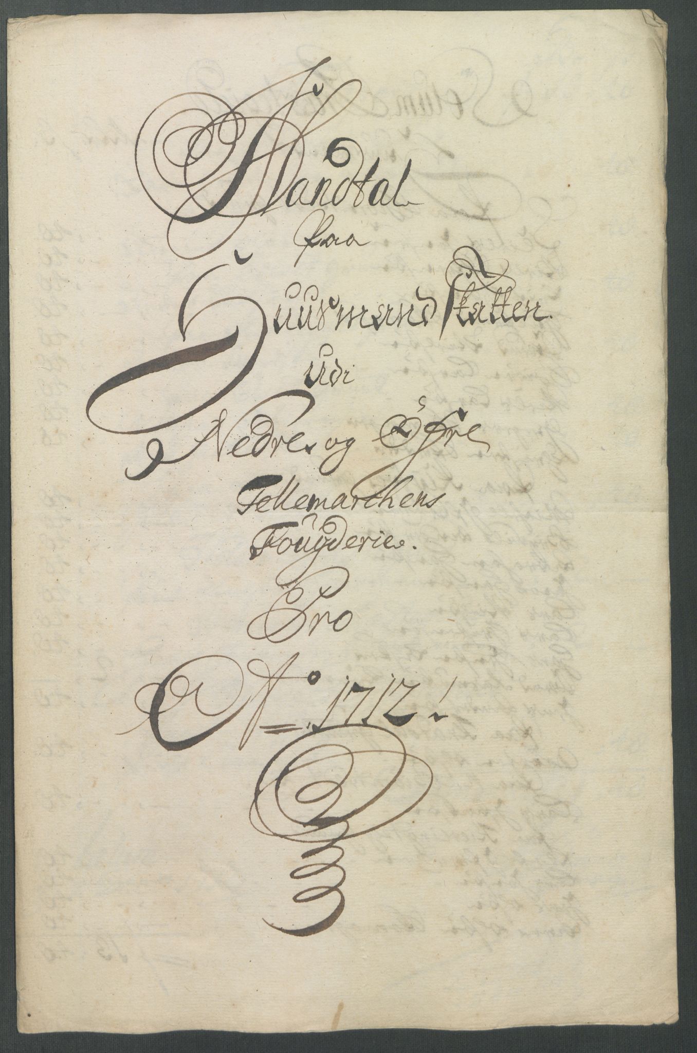 Rentekammeret inntil 1814, Reviderte regnskaper, Fogderegnskap, RA/EA-4092/R36/L2123: Fogderegnskap Øvre og Nedre Telemark og Bamble, 1712, p. 68