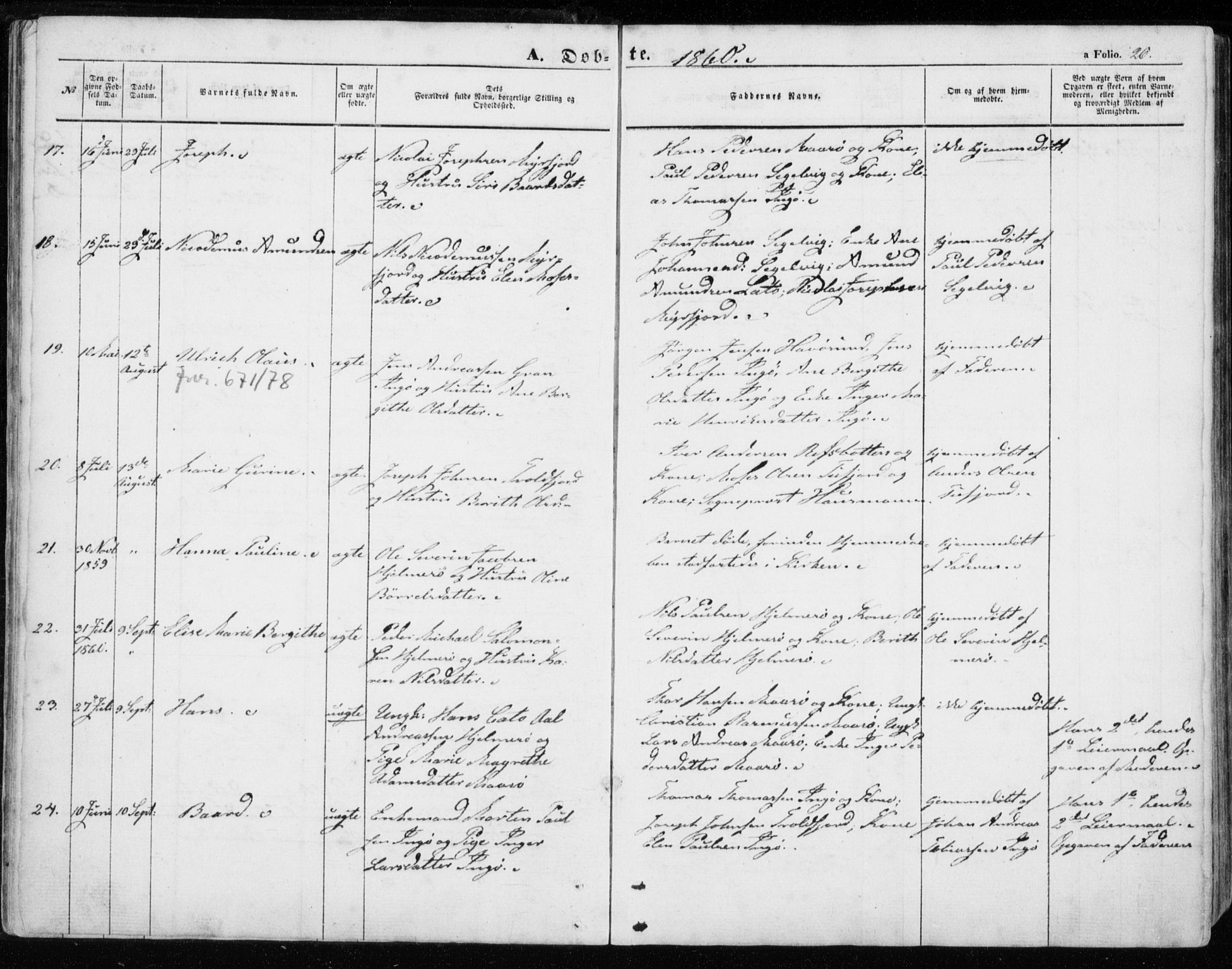 Måsøy sokneprestkontor, SATØ/S-1348/H/Ha/L0002kirke: Parish register (official) no. 2, 1852-1865, p. 26