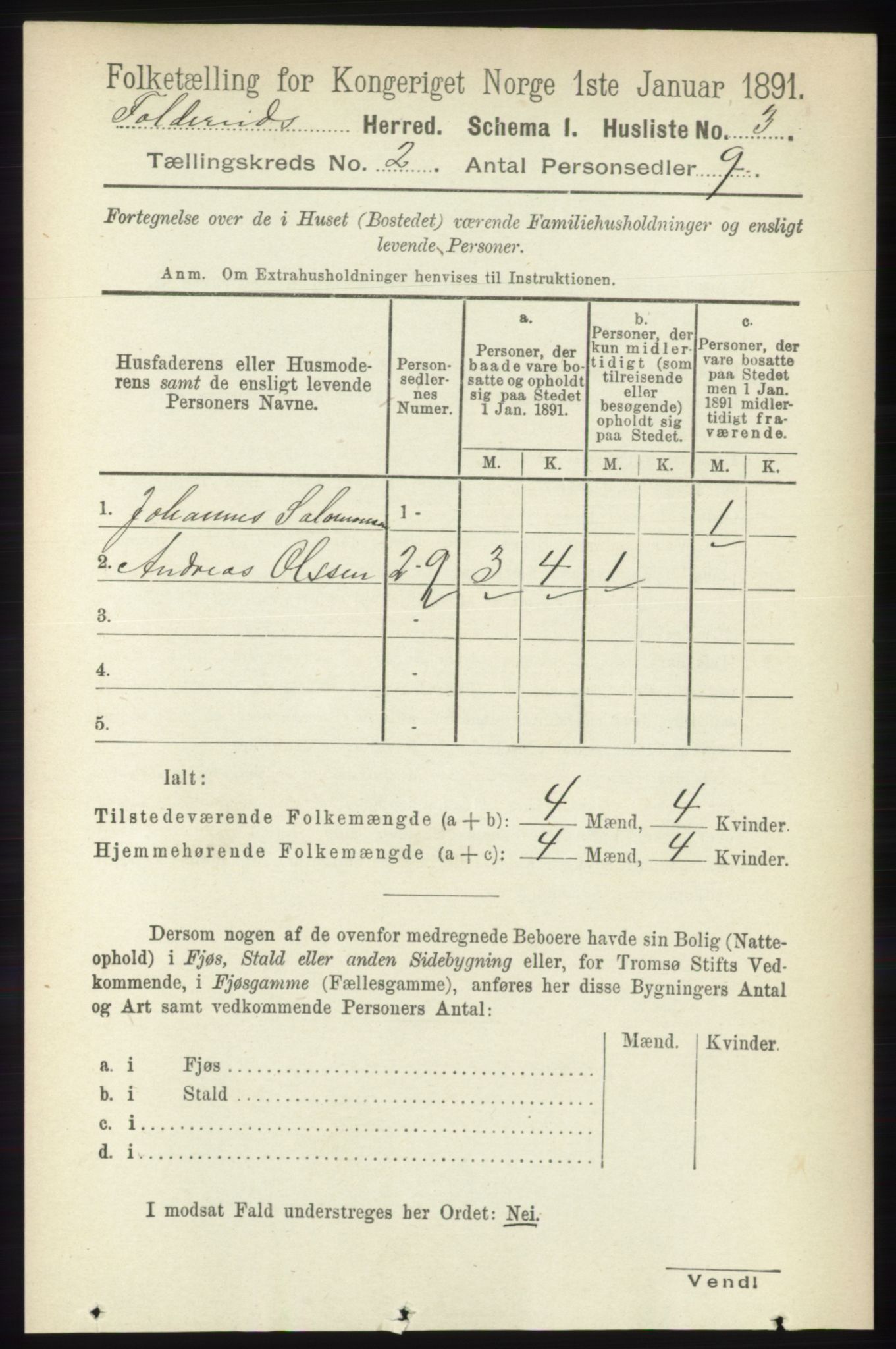 RA, 1891 census for 1753 Foldereid, 1891, p. 796