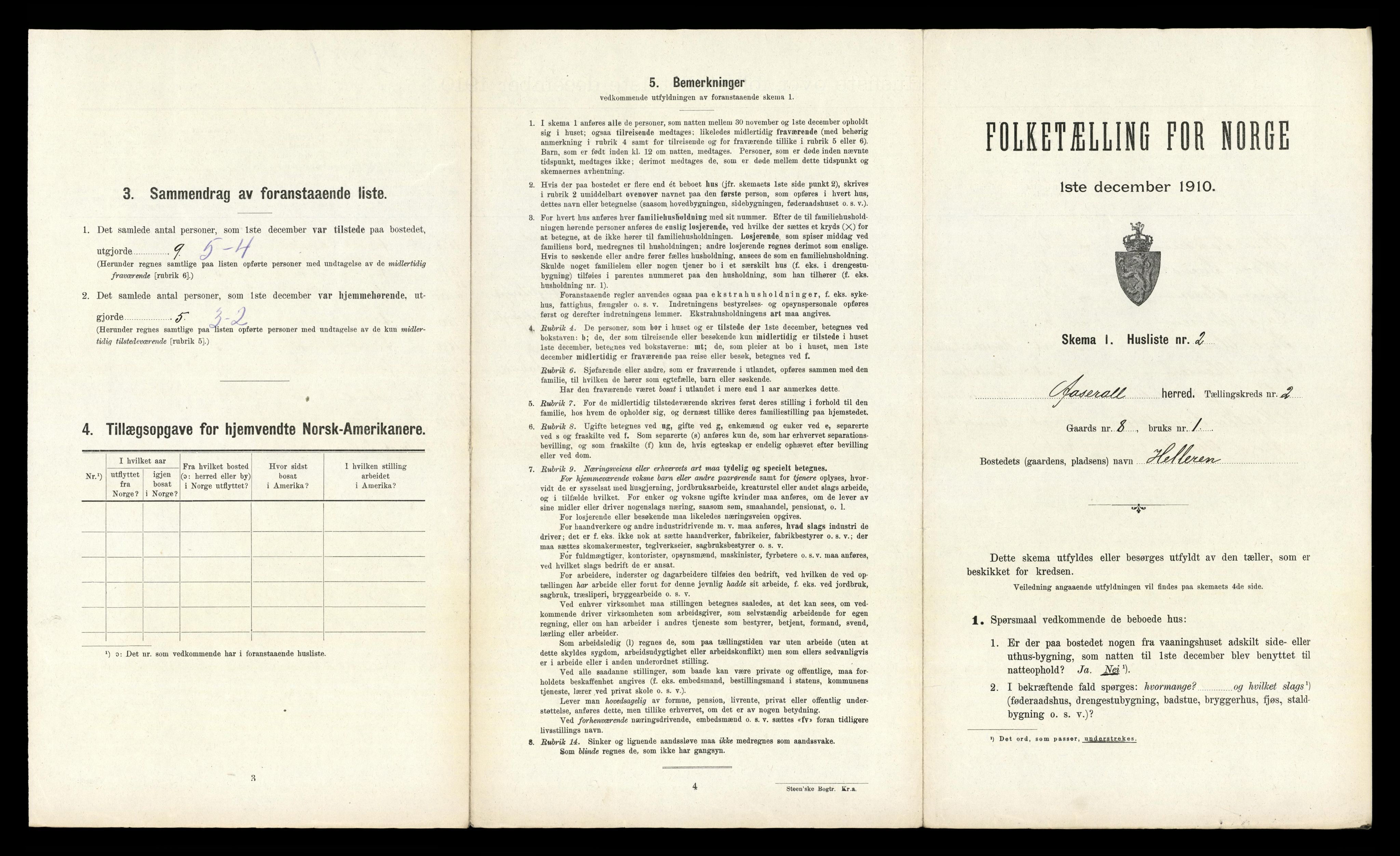 RA, 1910 census for Åseral, 1910, p. 77