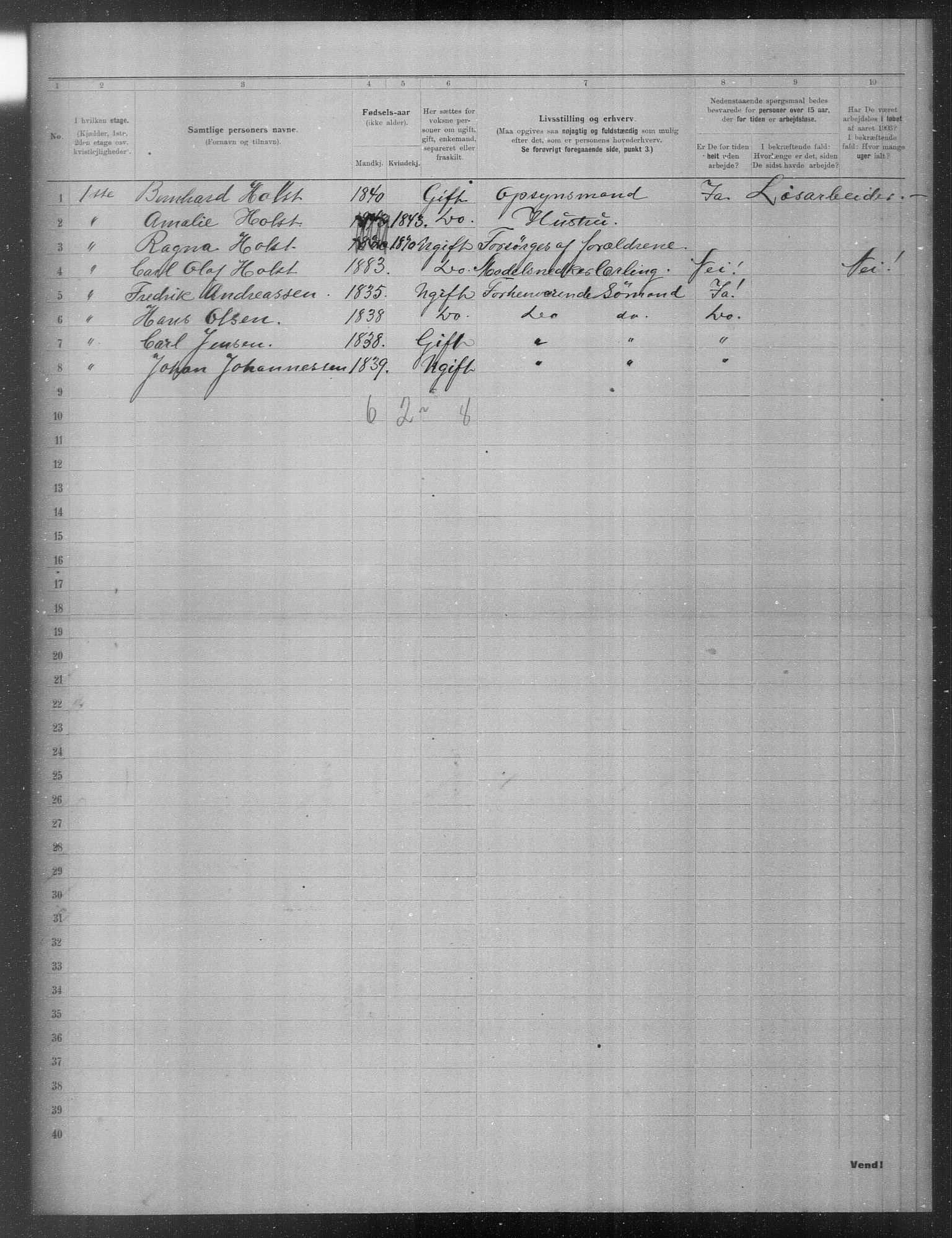 OBA, Municipal Census 1903 for Kristiania, 1903, p. 16240