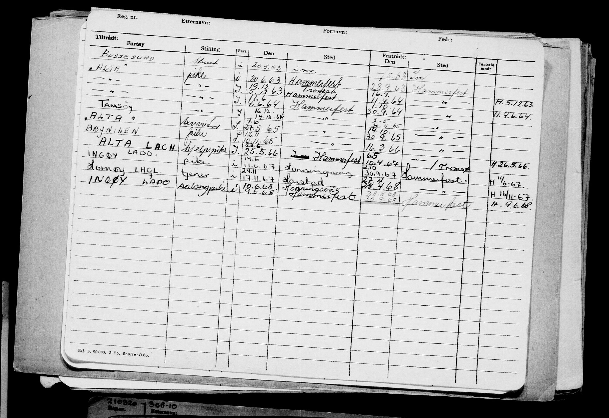 Direktoratet for sjømenn, AV/RA-S-3545/G/Gb/L0178: Hovedkort, 1920, p. 446