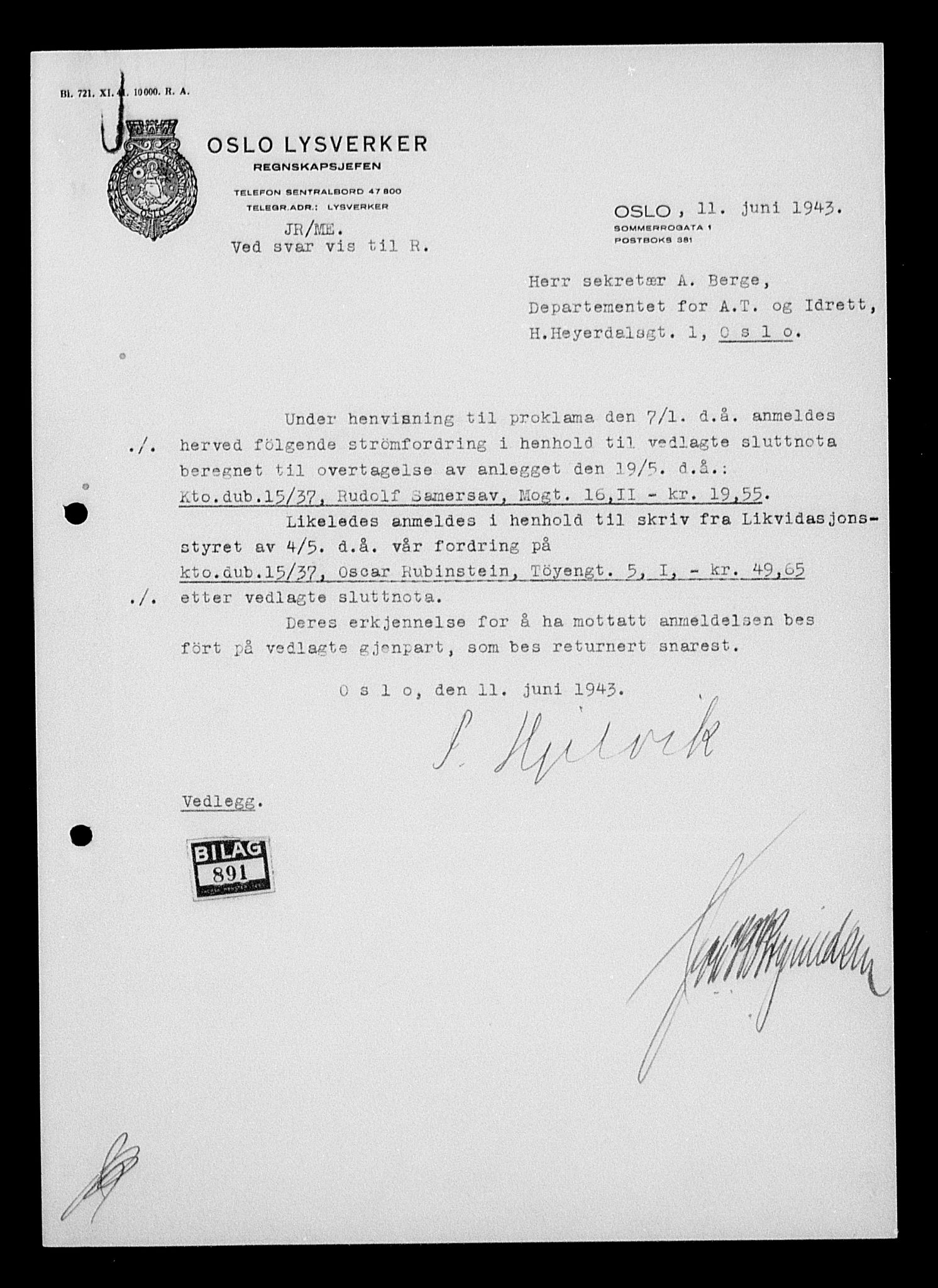 Justisdepartementet, Tilbakeføringskontoret for inndratte formuer, AV/RA-S-1564/H/Hc/Hcc/L0976: --, 1945-1947, p. 636