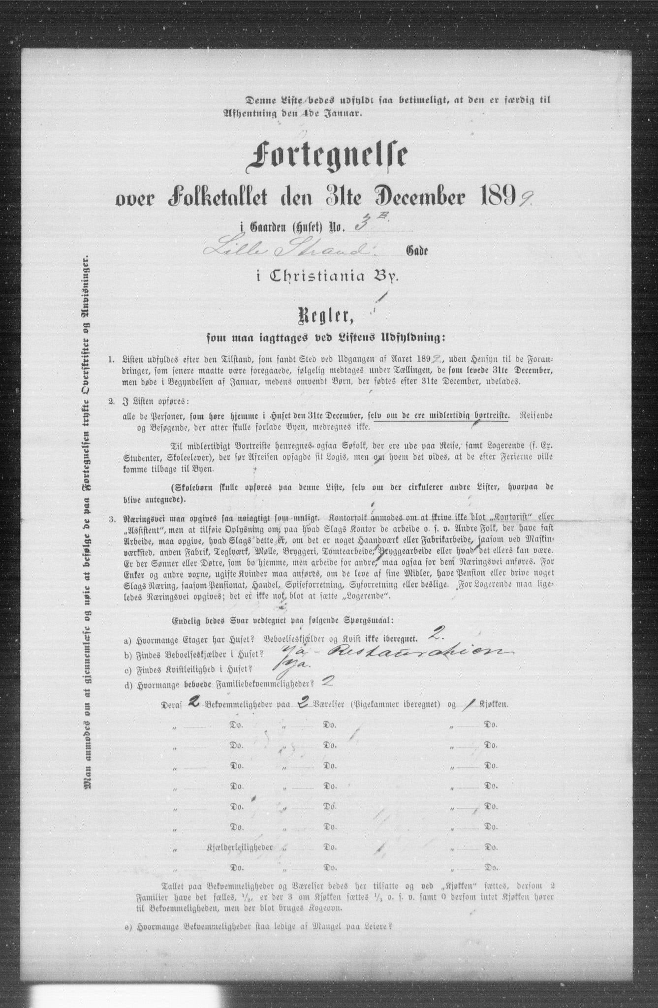 OBA, Municipal Census 1899 for Kristiania, 1899, p. 7557