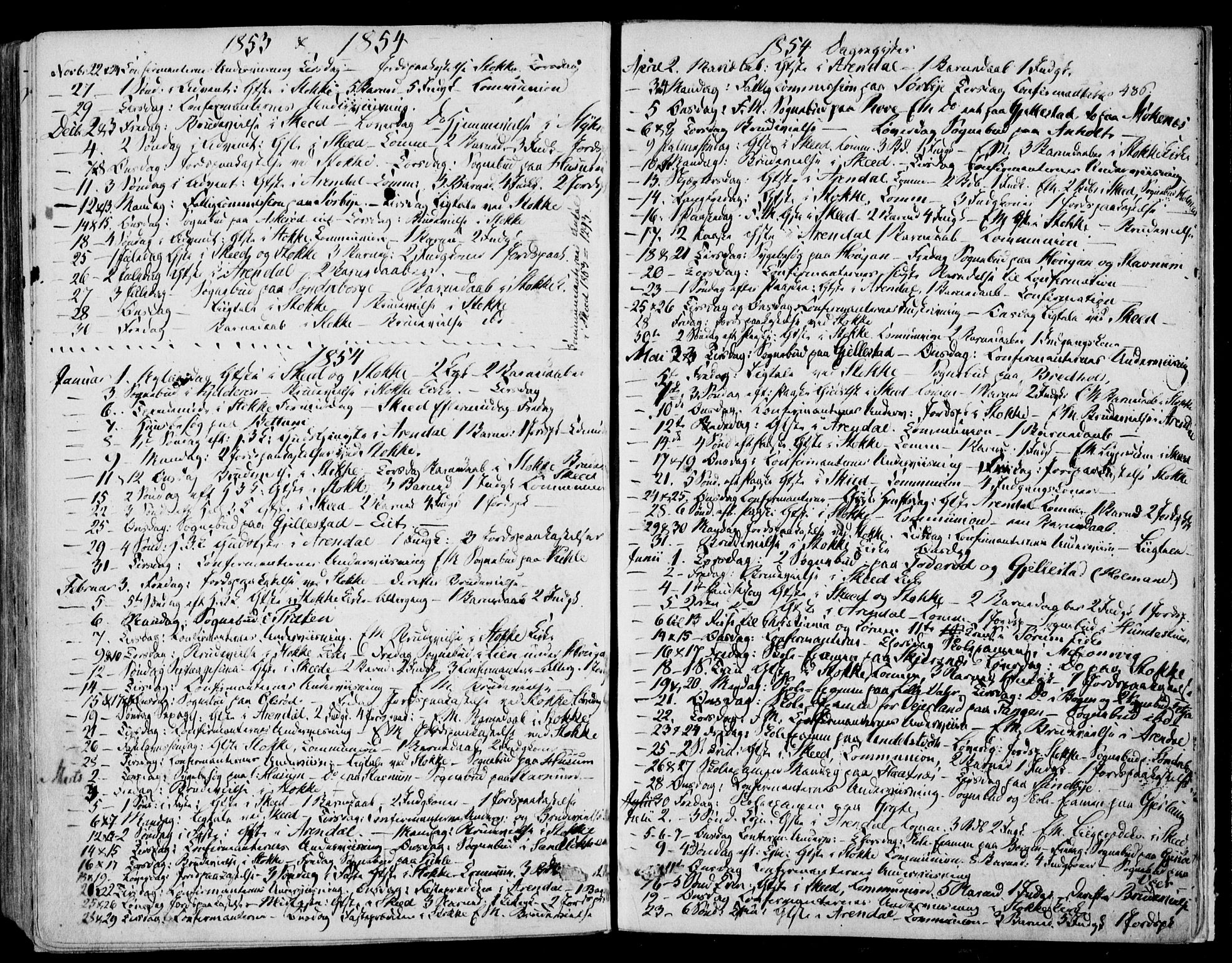 Stokke kirkebøker, SAKO/A-320/F/Fa/L0007: Parish register (official) no. I 7, 1844-1857, p. 486