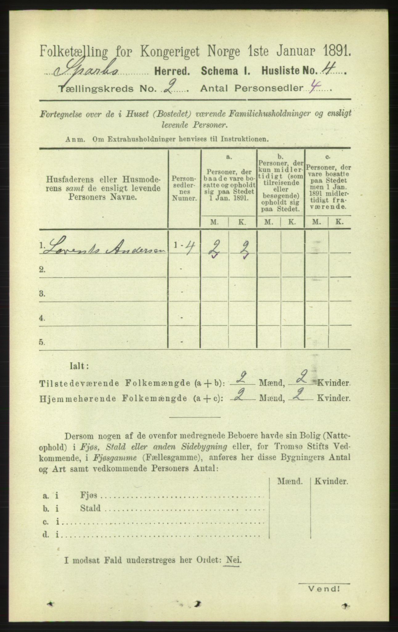 RA, 1891 census for 1731 Sparbu, 1891, p. 649