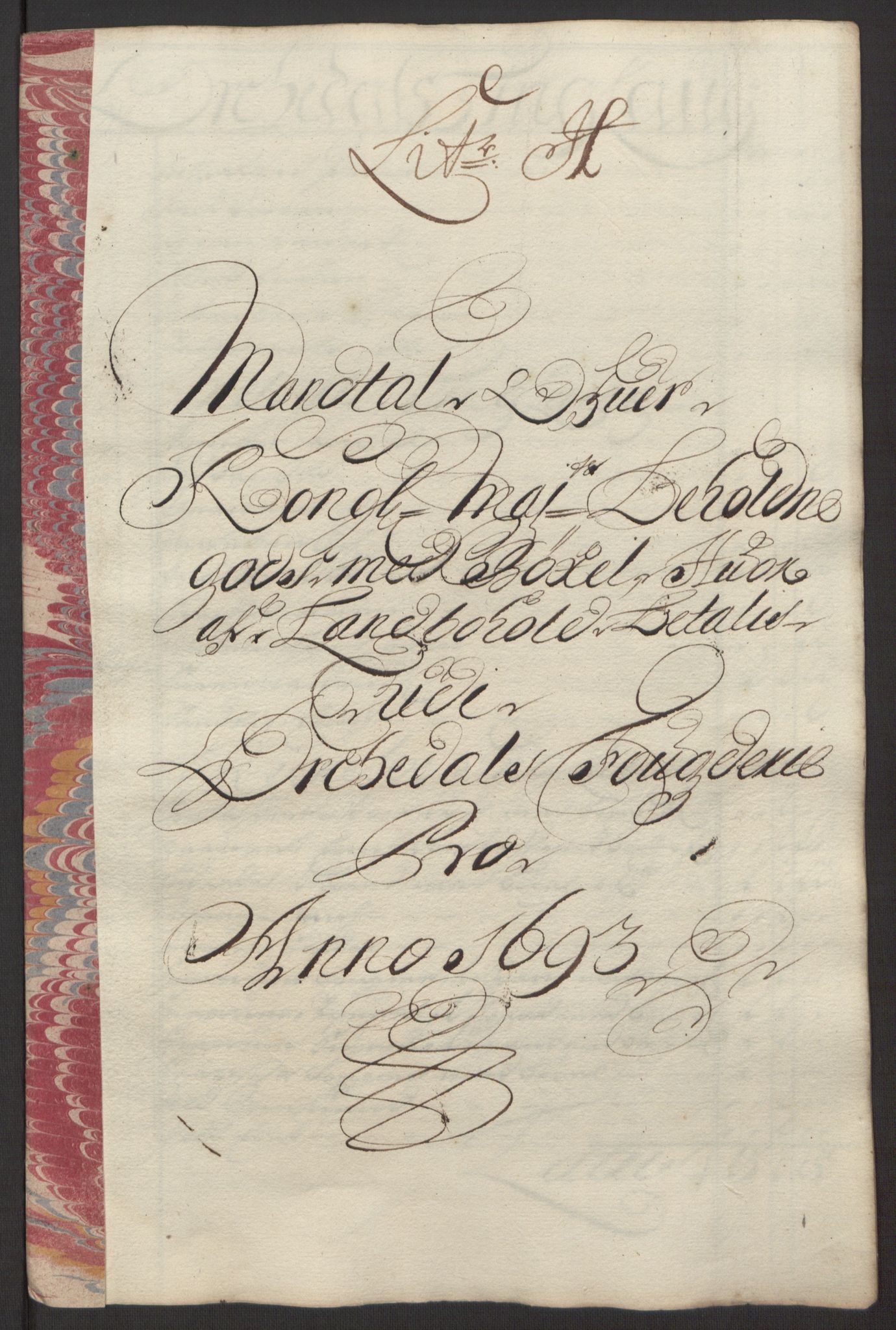 Rentekammeret inntil 1814, Reviderte regnskaper, Fogderegnskap, RA/EA-4092/R58/L3938: Fogderegnskap Orkdal, 1693, p. 133