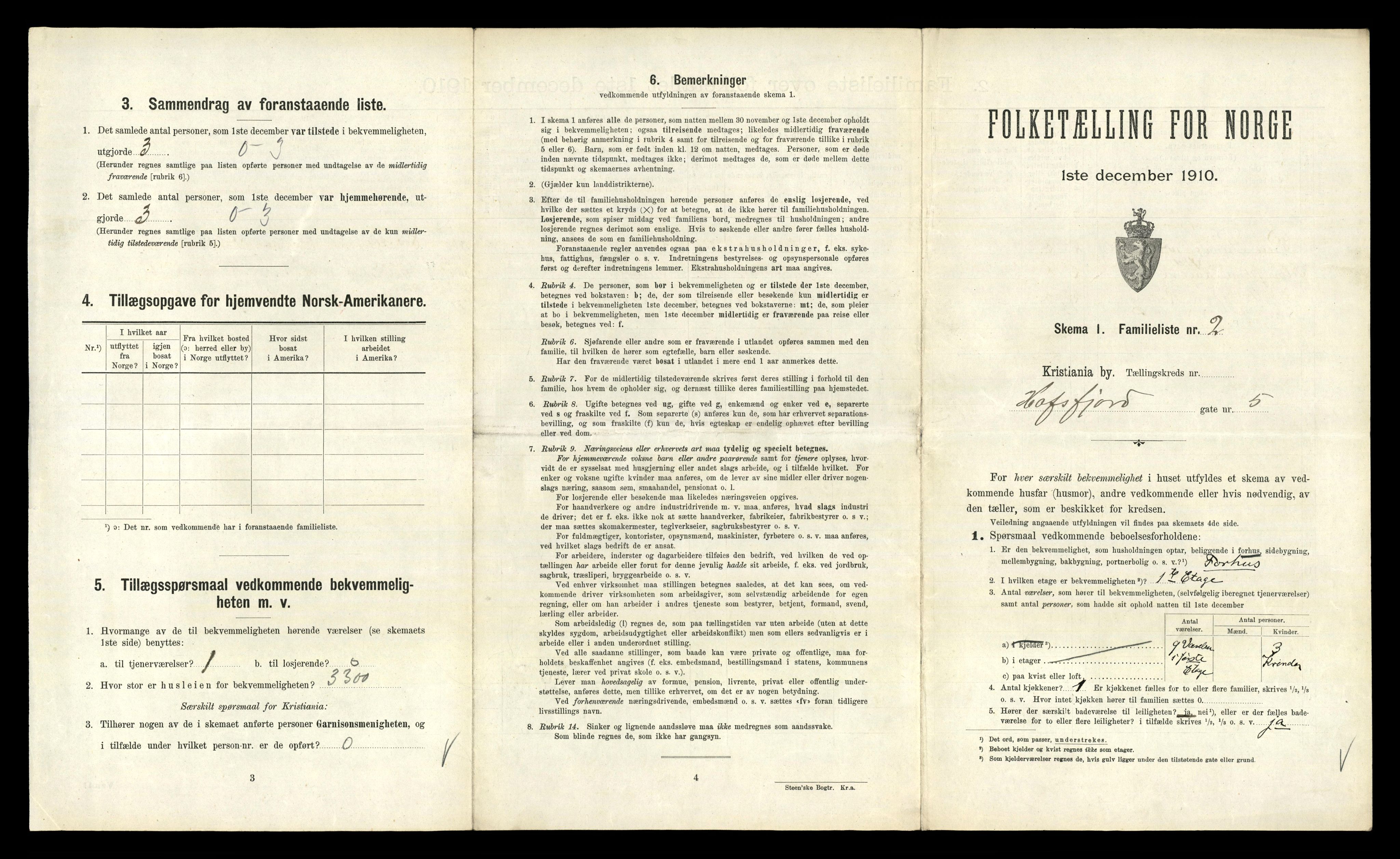 RA, 1910 census for Kristiania, 1910, p. 33009