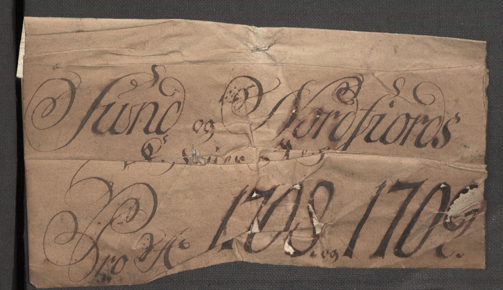 Rentekammeret inntil 1814, Reviderte regnskaper, Fogderegnskap, AV/RA-EA-4092/R53/L3431: Fogderegnskap Sunn- og Nordfjord, 1708, p. 4