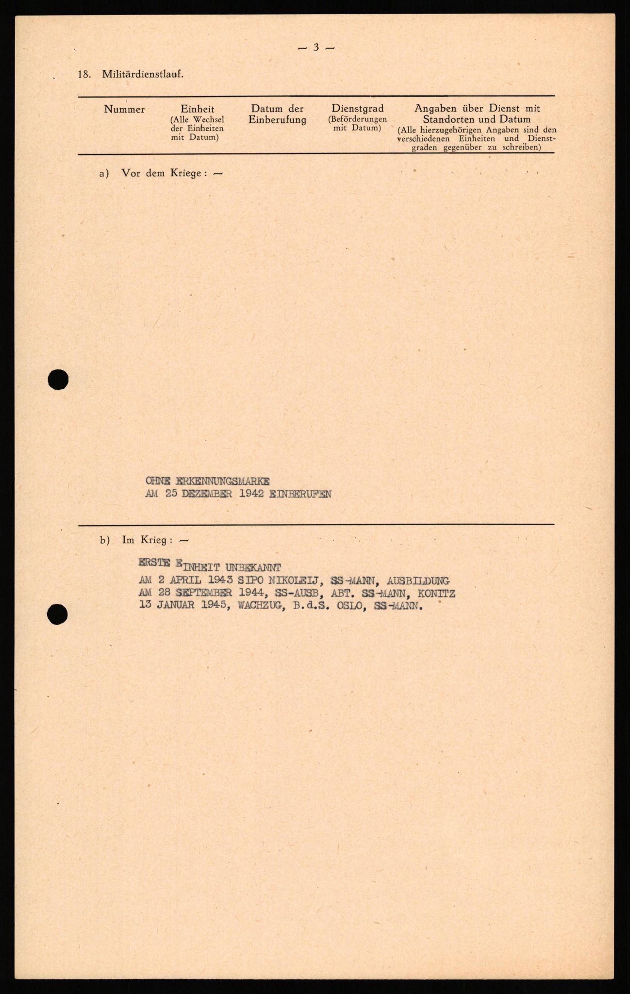 Forsvaret, Forsvarets overkommando II, AV/RA-RAFA-3915/D/Db/L0035: CI Questionaires. Tyske okkupasjonsstyrker i Norge. Tyskere., 1945-1946, p. 14