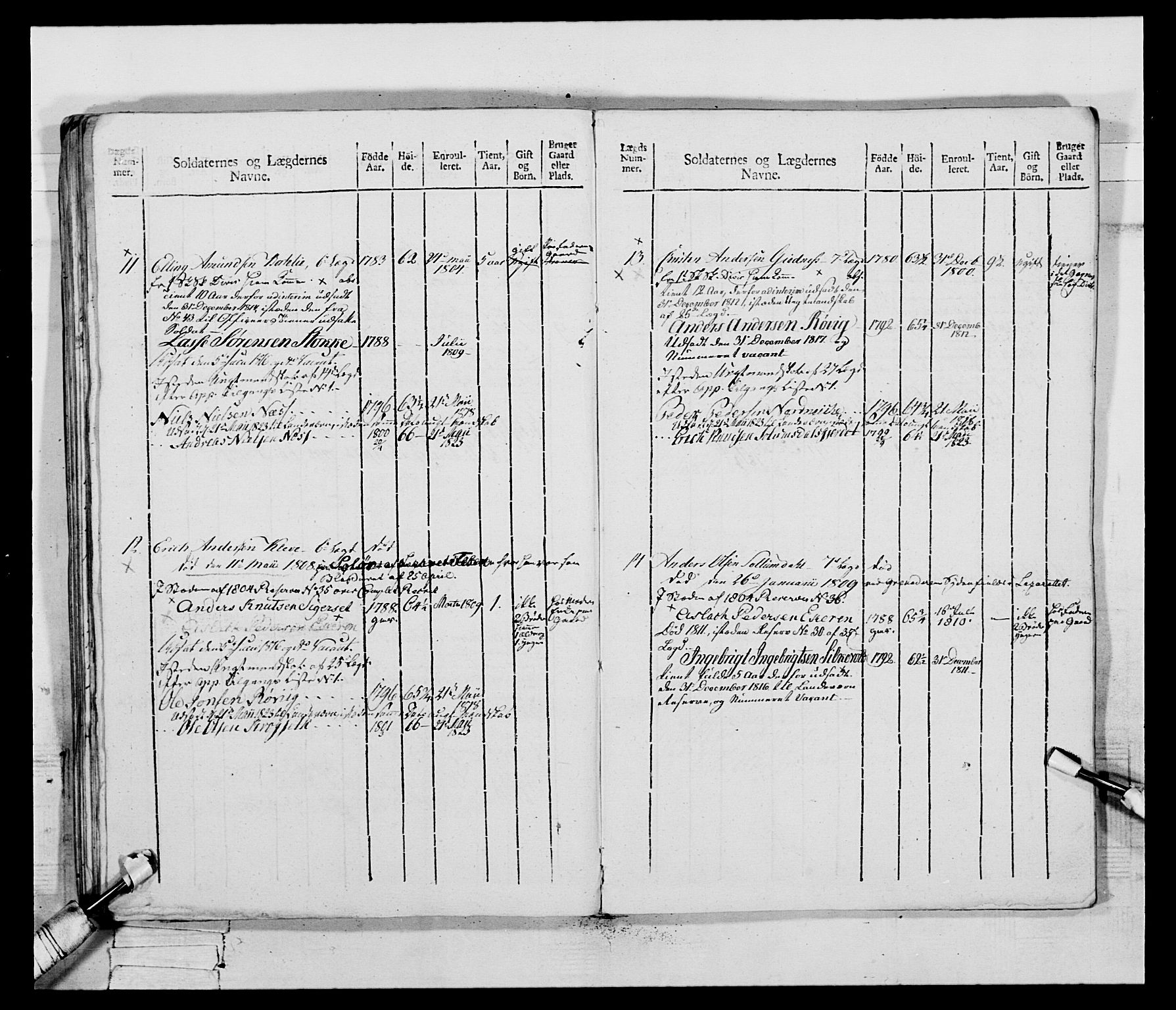 Generalitets- og kommissariatskollegiet, Det kongelige norske kommissariatskollegium, RA/EA-5420/E/Eh/L0083b: 2. Trondheimske nasjonale infanteriregiment, 1810, p. 59