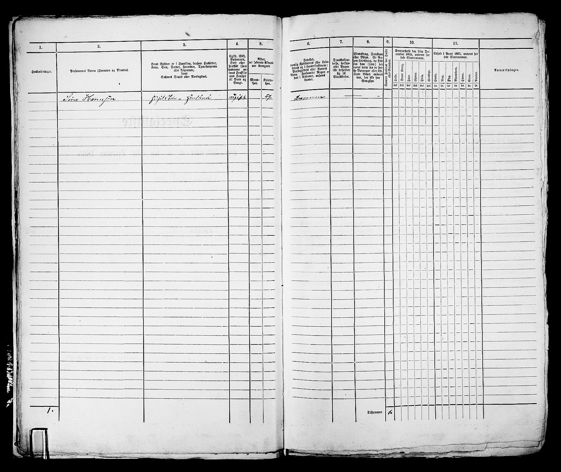 RA, 1865 census for Bragernes in Drammen, 1865, p. 646