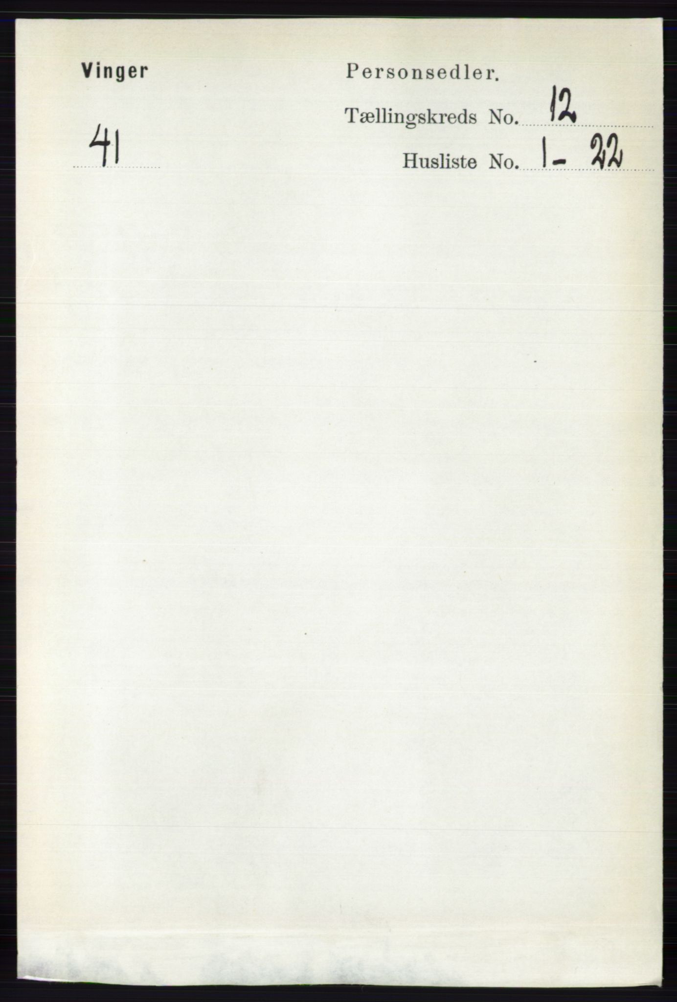 RA, 1891 census for 0421 Vinger, 1891, p. 5771
