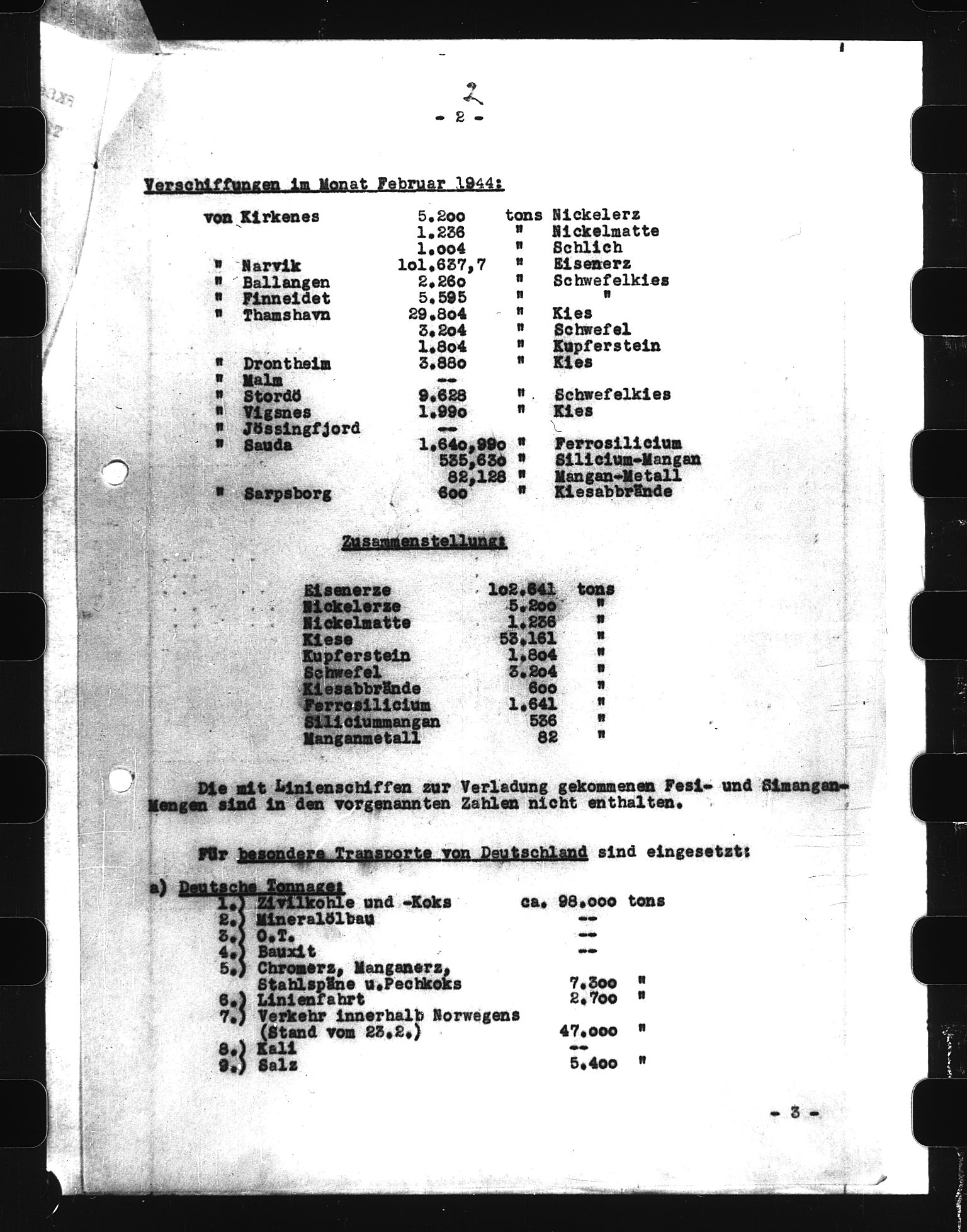 Documents Section, RA/RAFA-2200/V/L0058: Film med LMDC Serial Numbers, 1940-1945, p. 218