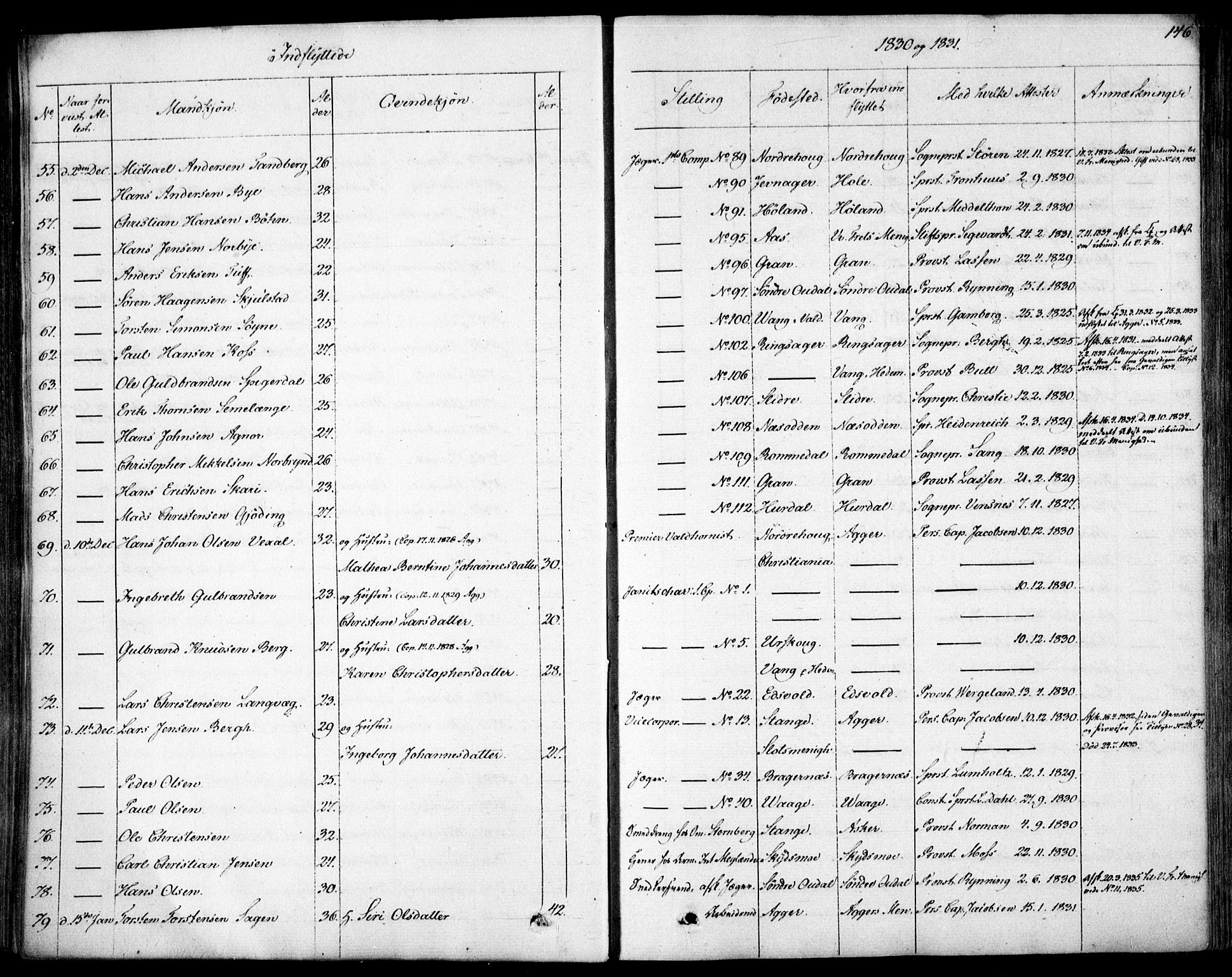 Garnisonsmenigheten Kirkebøker, SAO/A-10846/F/Fa/L0007: Parish register (official) no. 7, 1828-1881, p. 146