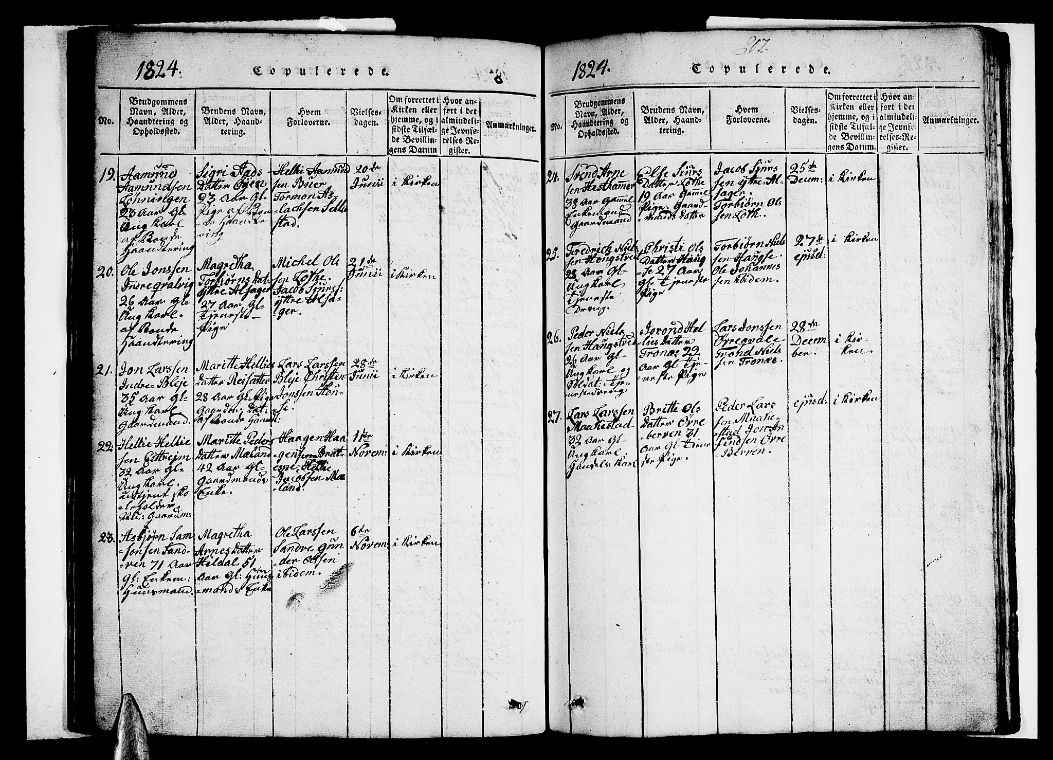Ullensvang sokneprestembete, SAB/A-78701/H/Hab: Parish register (copy) no. A 3, 1817-1825, p. 207