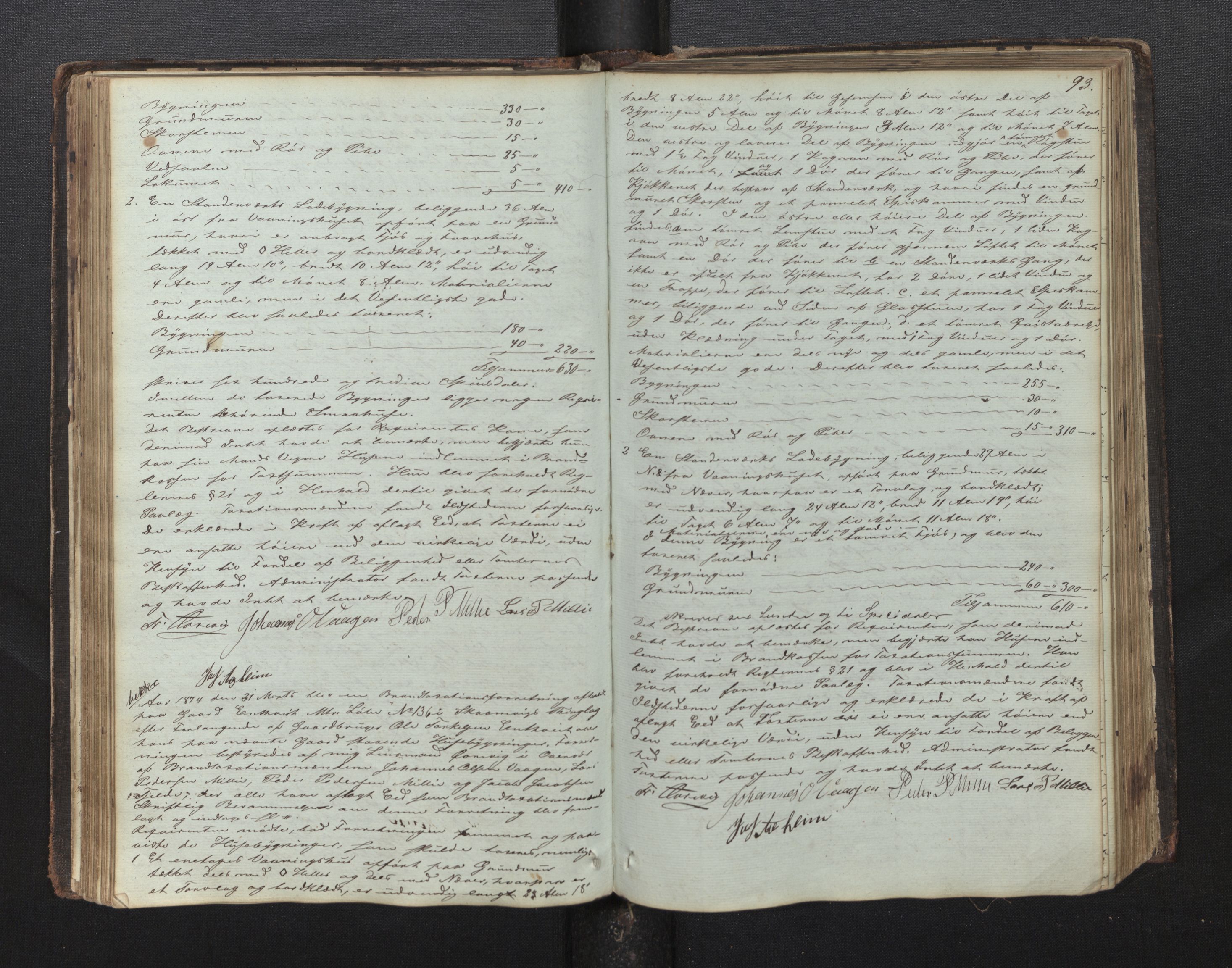 Lensmannen i Skånevik, AV/SAB-A-34901/0012/L0001: Branntakstprotokoll, 1846-1892, p. 92b-93a