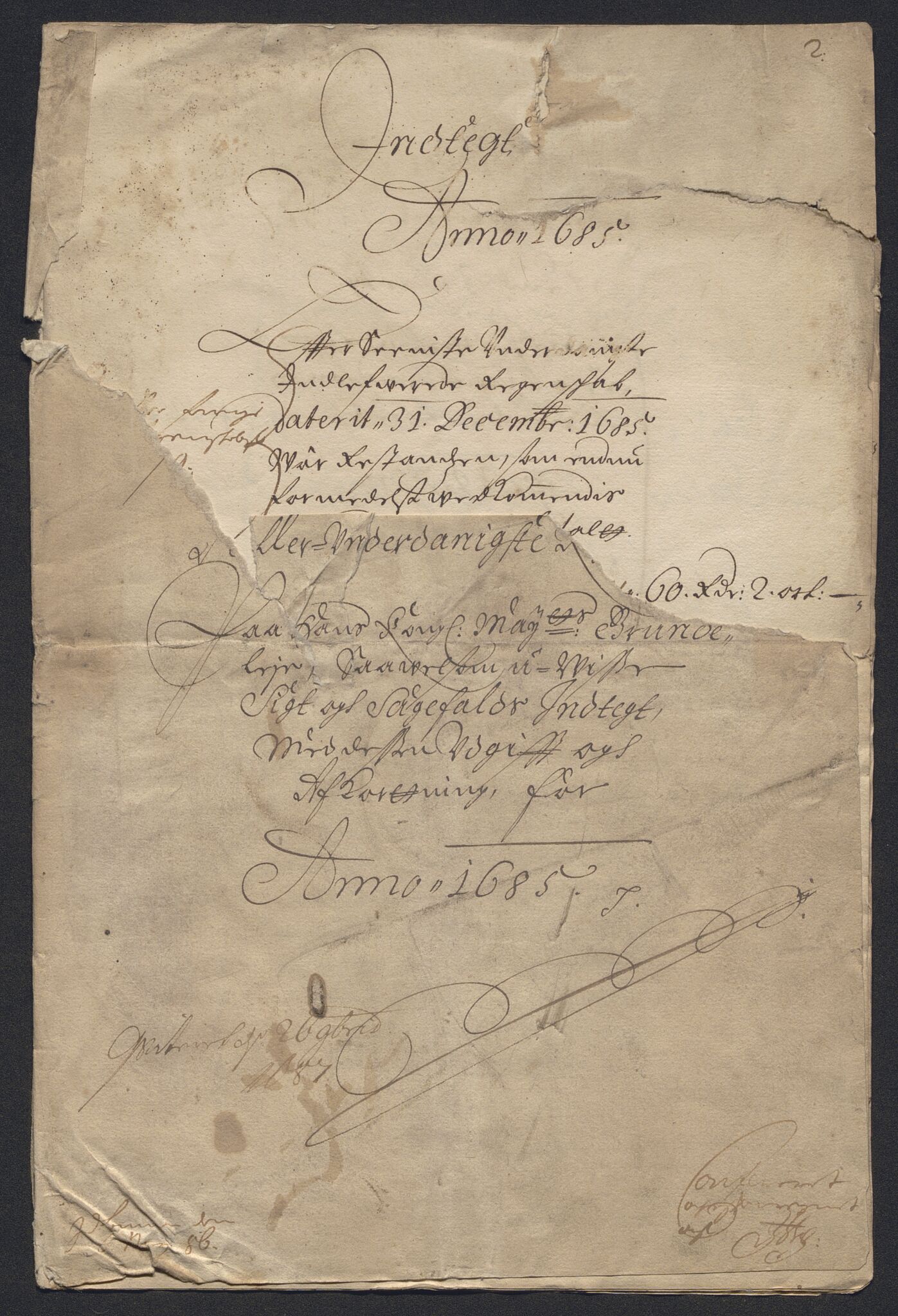 Rentekammeret inntil 1814, Reviderte regnskaper, Byregnskaper, AV/RA-EA-4066/R/Ro/L0316: [O14] Sikt og sakefall, 1662-1693, p. 324