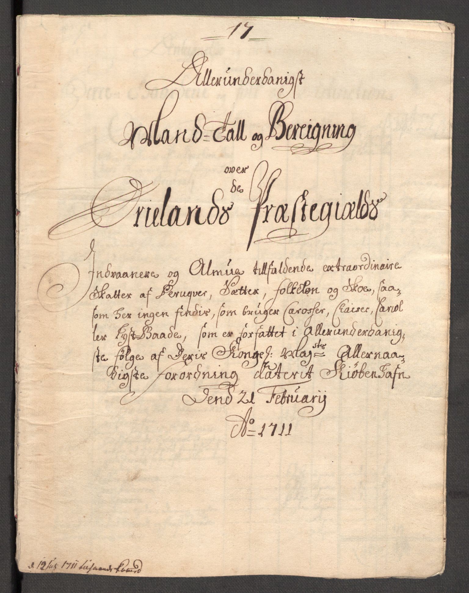 Rentekammeret inntil 1814, Reviderte regnskaper, Fogderegnskap, AV/RA-EA-4092/R57/L3860: Fogderegnskap Fosen, 1711, p. 382