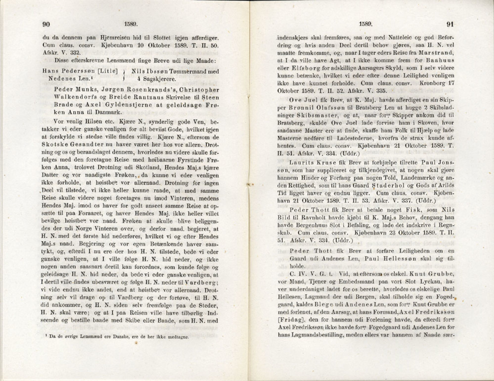 Publikasjoner utgitt av Det Norske Historiske Kildeskriftfond, PUBL/-/-/-: Norske Rigs-Registranter, bind 3, 1588-1602, p. 90-91