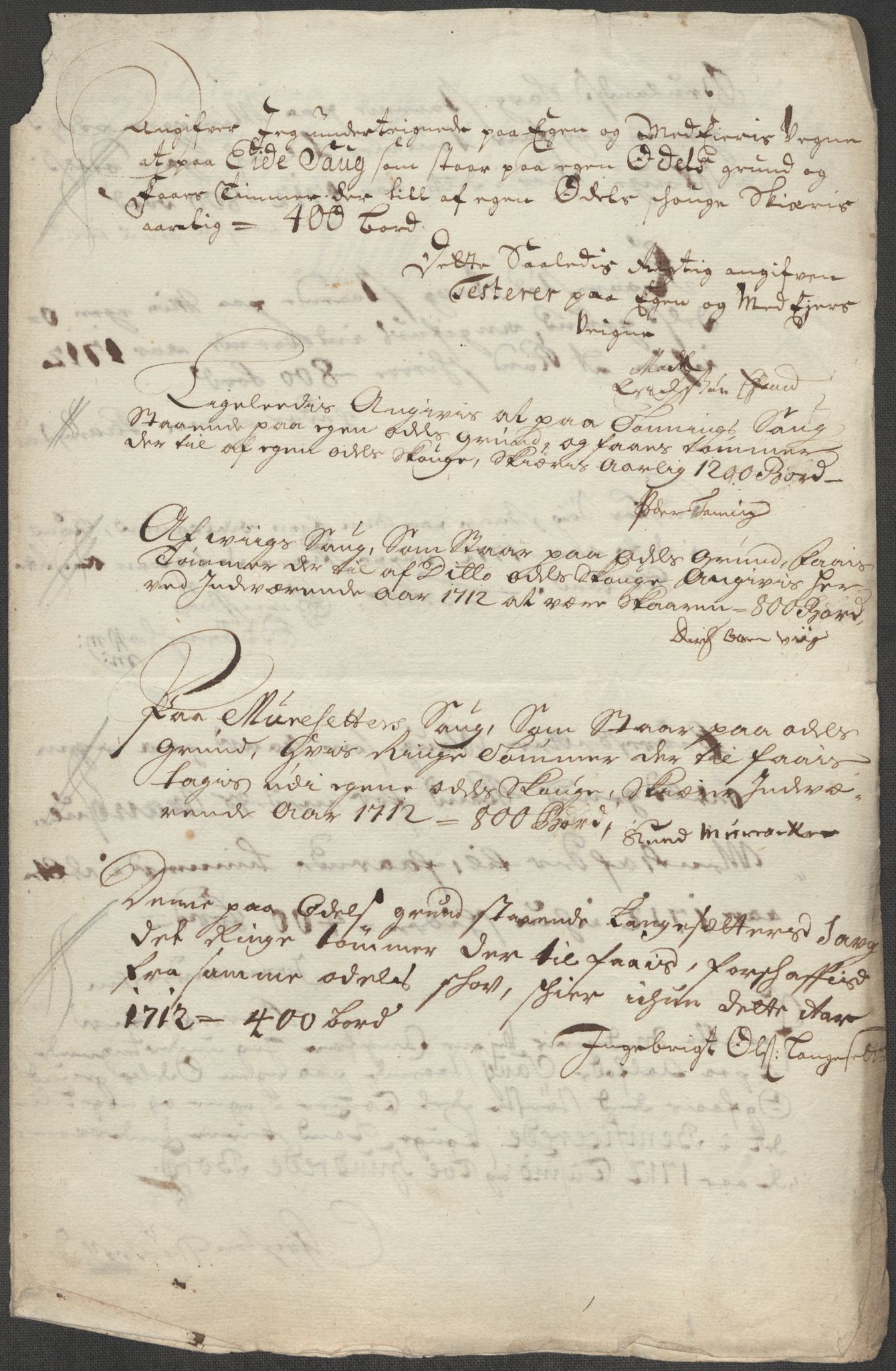 Rentekammeret inntil 1814, Reviderte regnskaper, Fogderegnskap, RA/EA-4092/R53/L3435: Fogderegnskap Sunn- og Nordfjord, 1712, p. 172