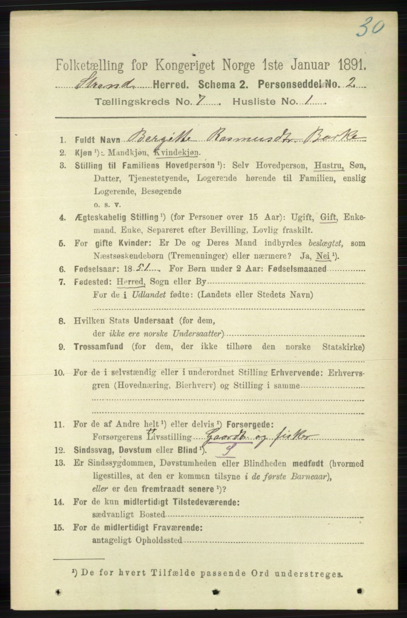 RA, 1891 census for 1130 Strand, 1891, p. 1955