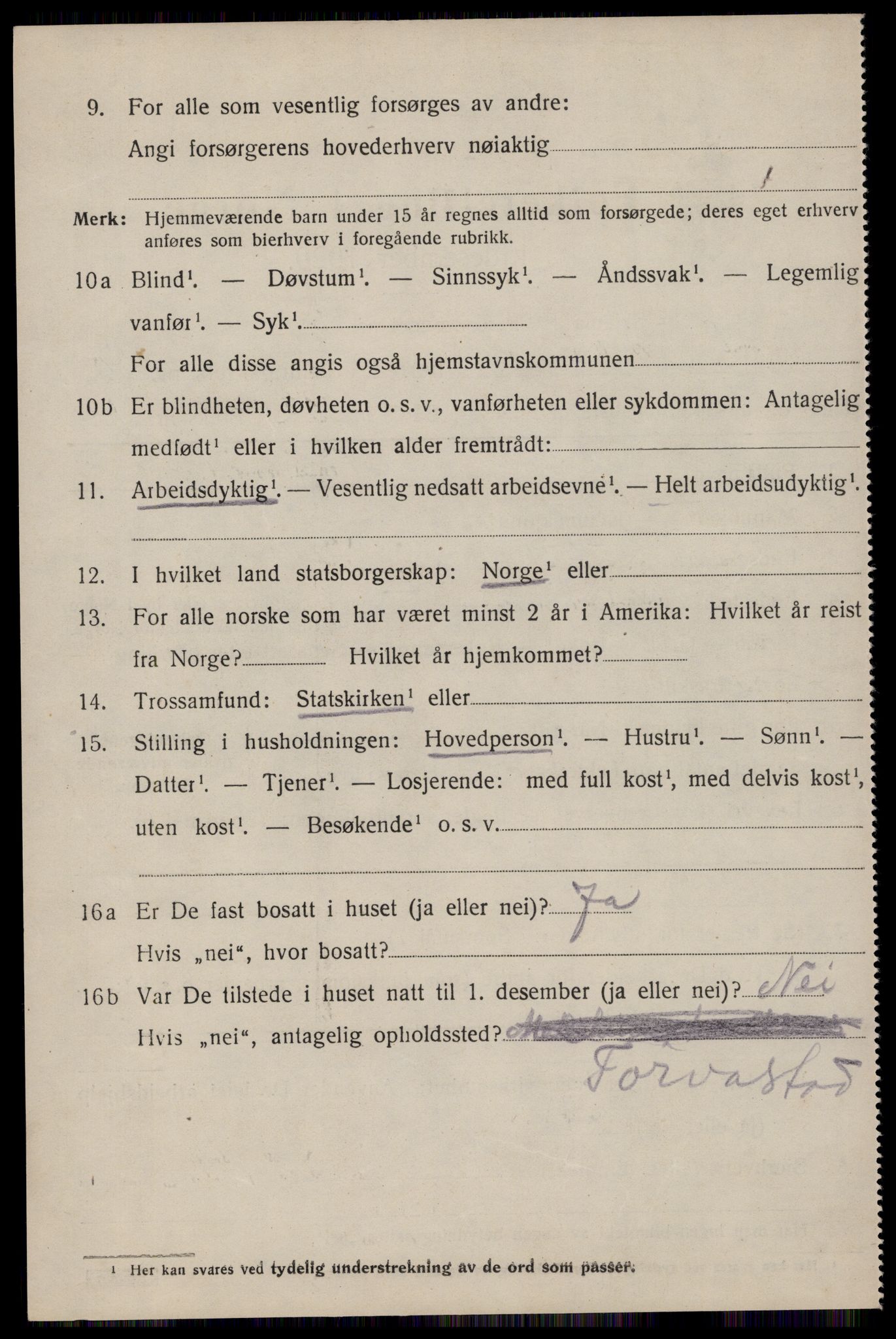 SAST, 1920 census for Avaldsnes, 1920, p. 7346