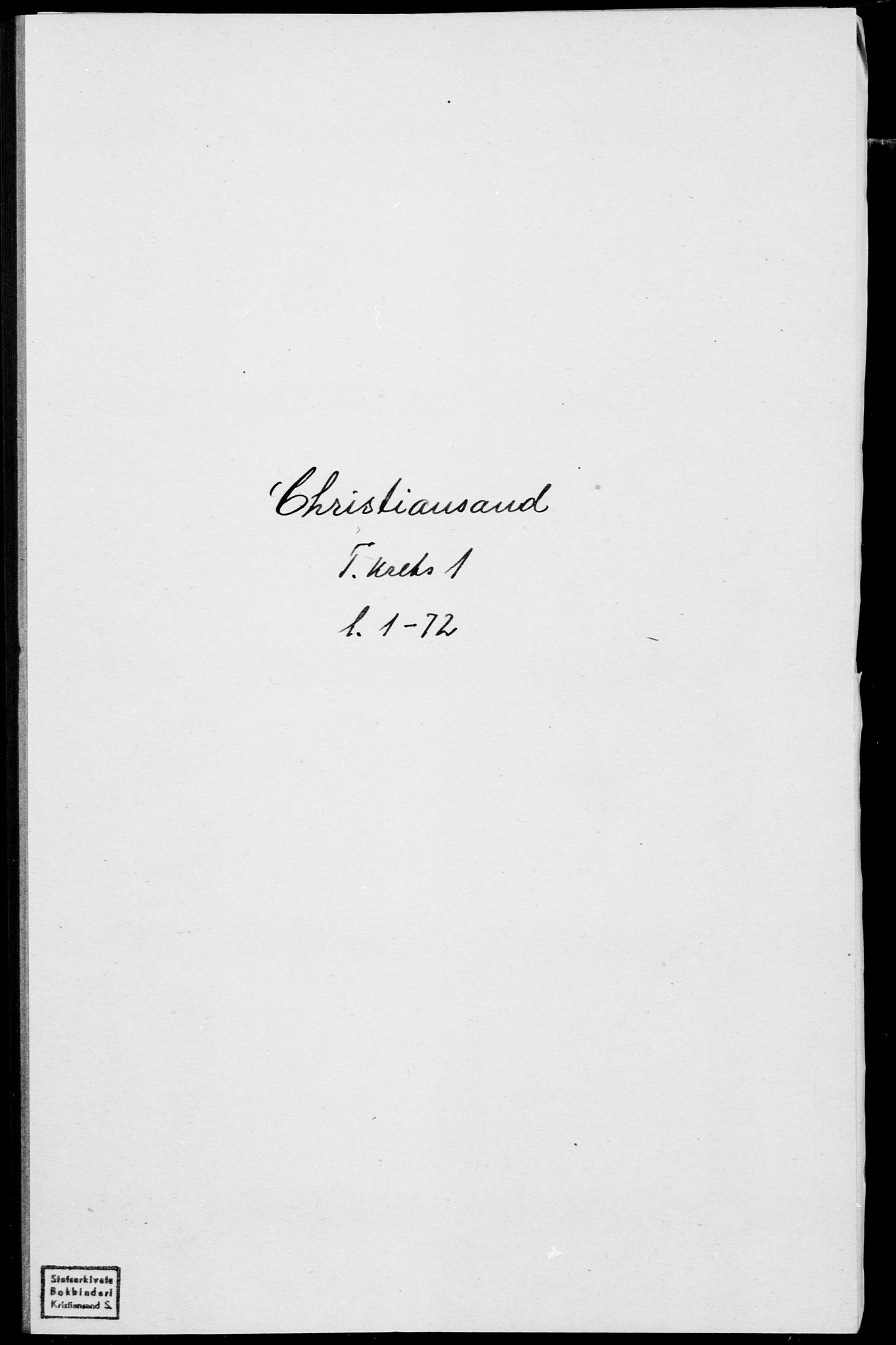 SAK, 1875 census for 1001P Kristiansand, 1875, p. 15