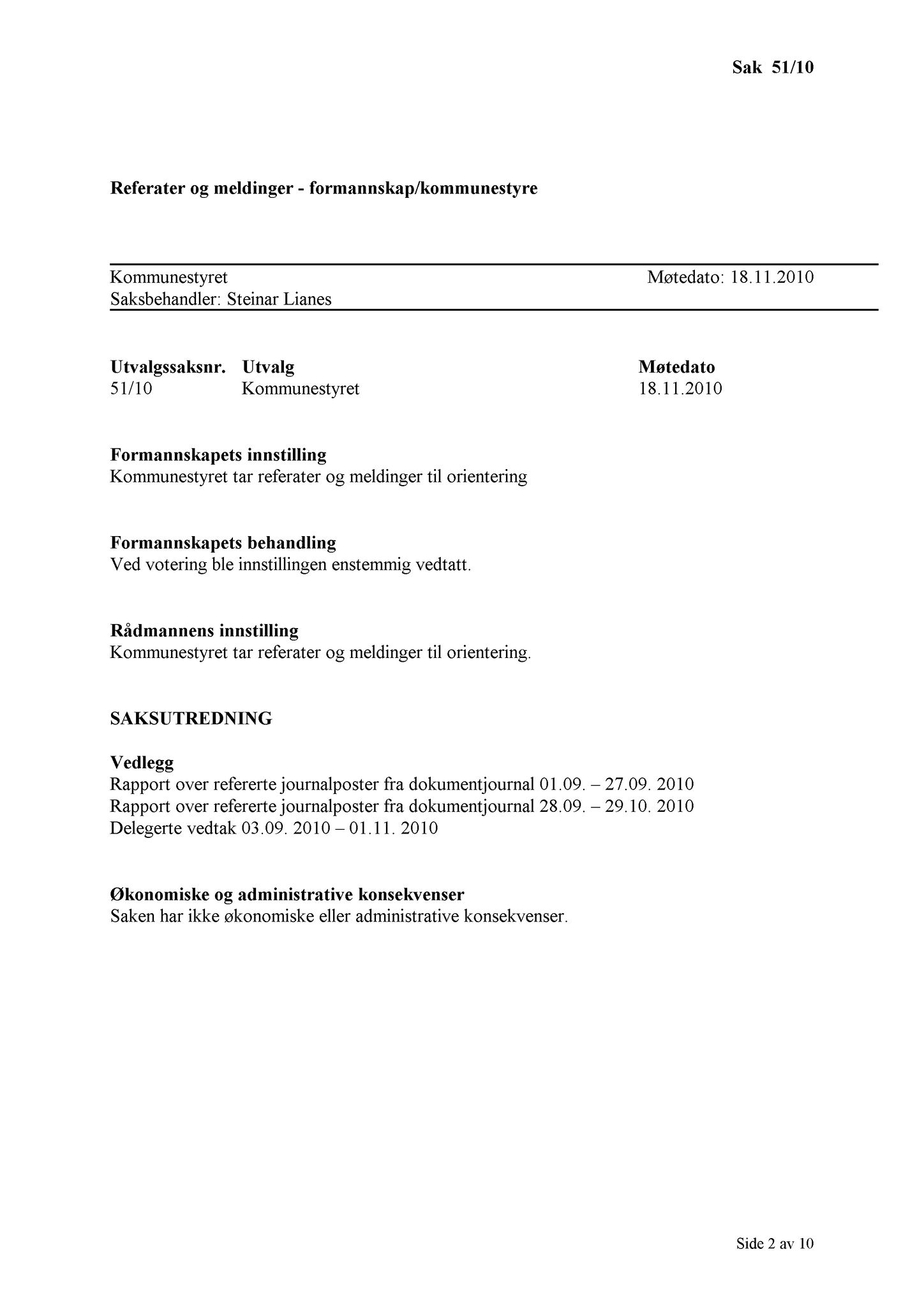 Klæbu Kommune, TRKO/KK/01-KS/L003: Kommunestyret - Møtedokumenter, 2010, p. 1180