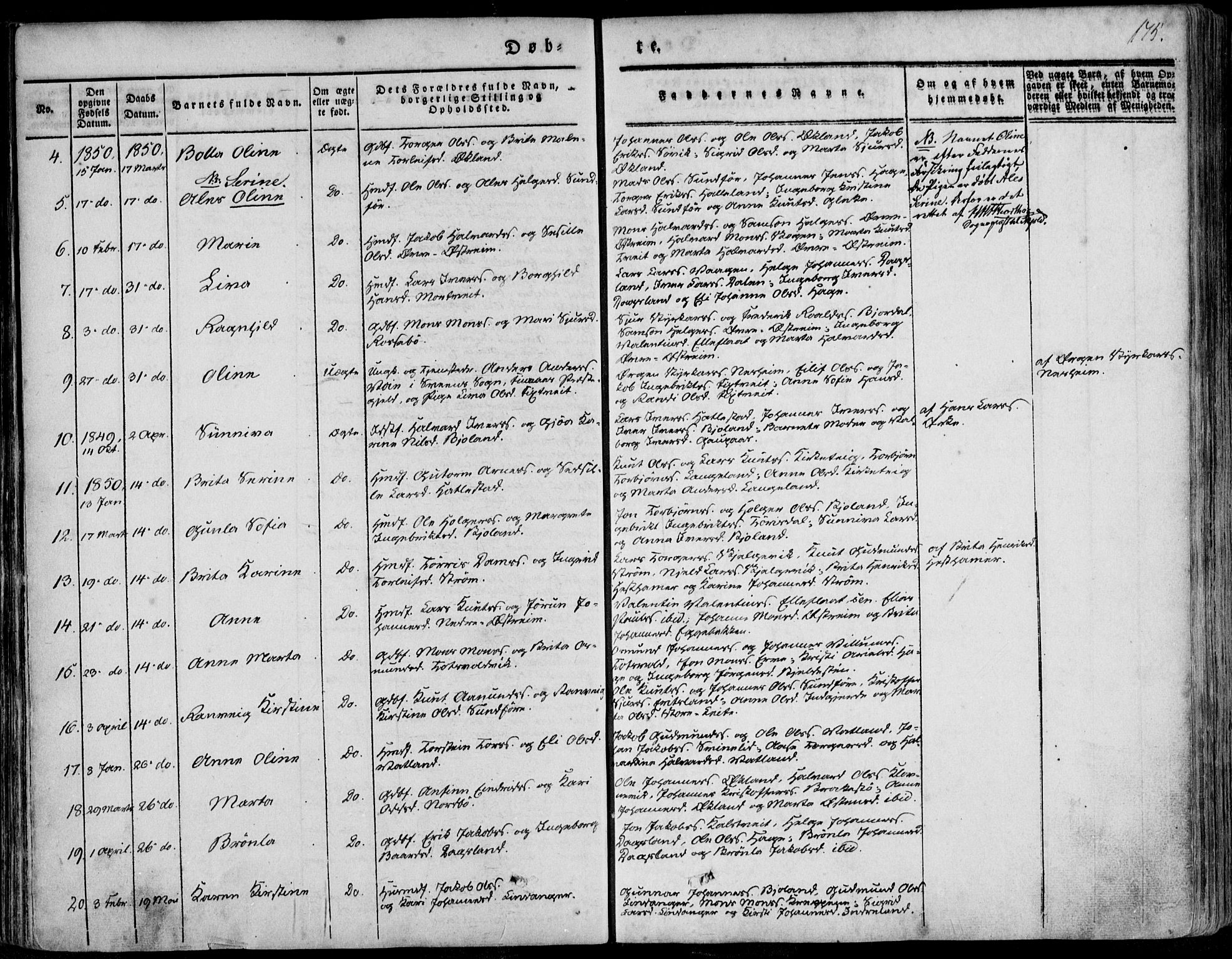 Skjold sokneprestkontor, SAST/A-101847/H/Ha/Haa/L0006: Parish register (official) no. A 6.1, 1835-1858, p. 175